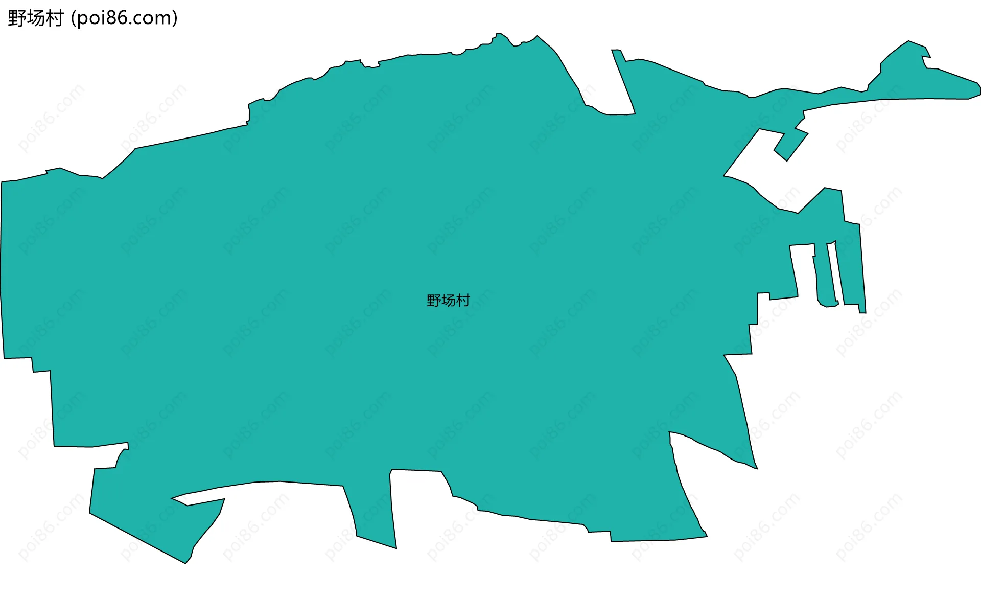 野场村边界地图