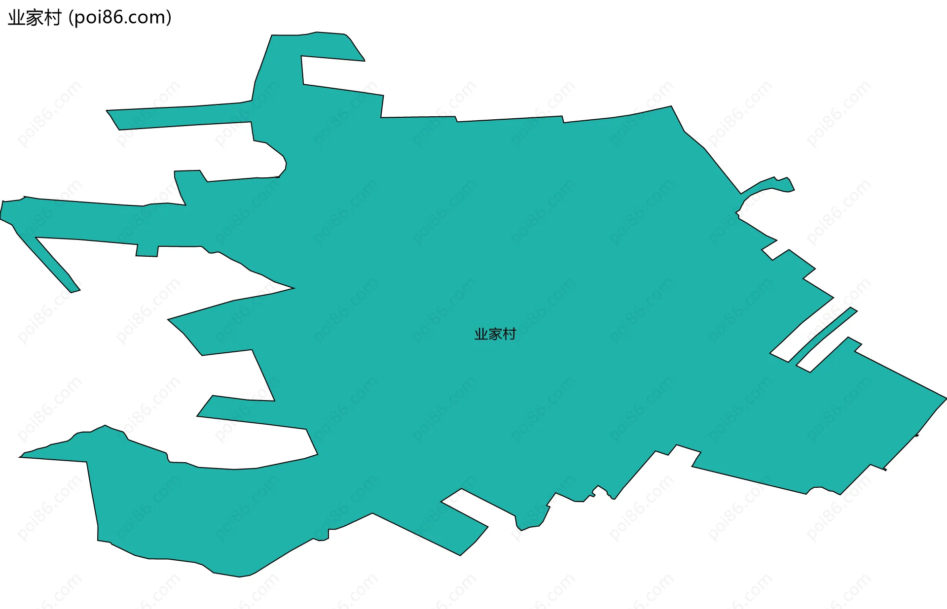 业家村边界地图