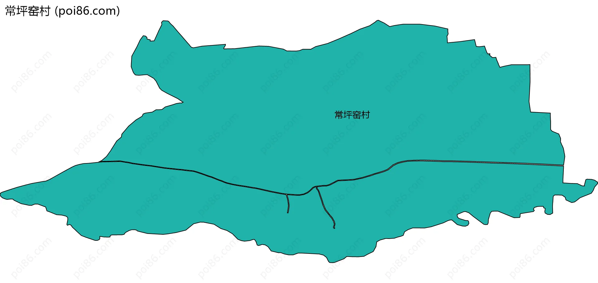 常坪窑村边界地图