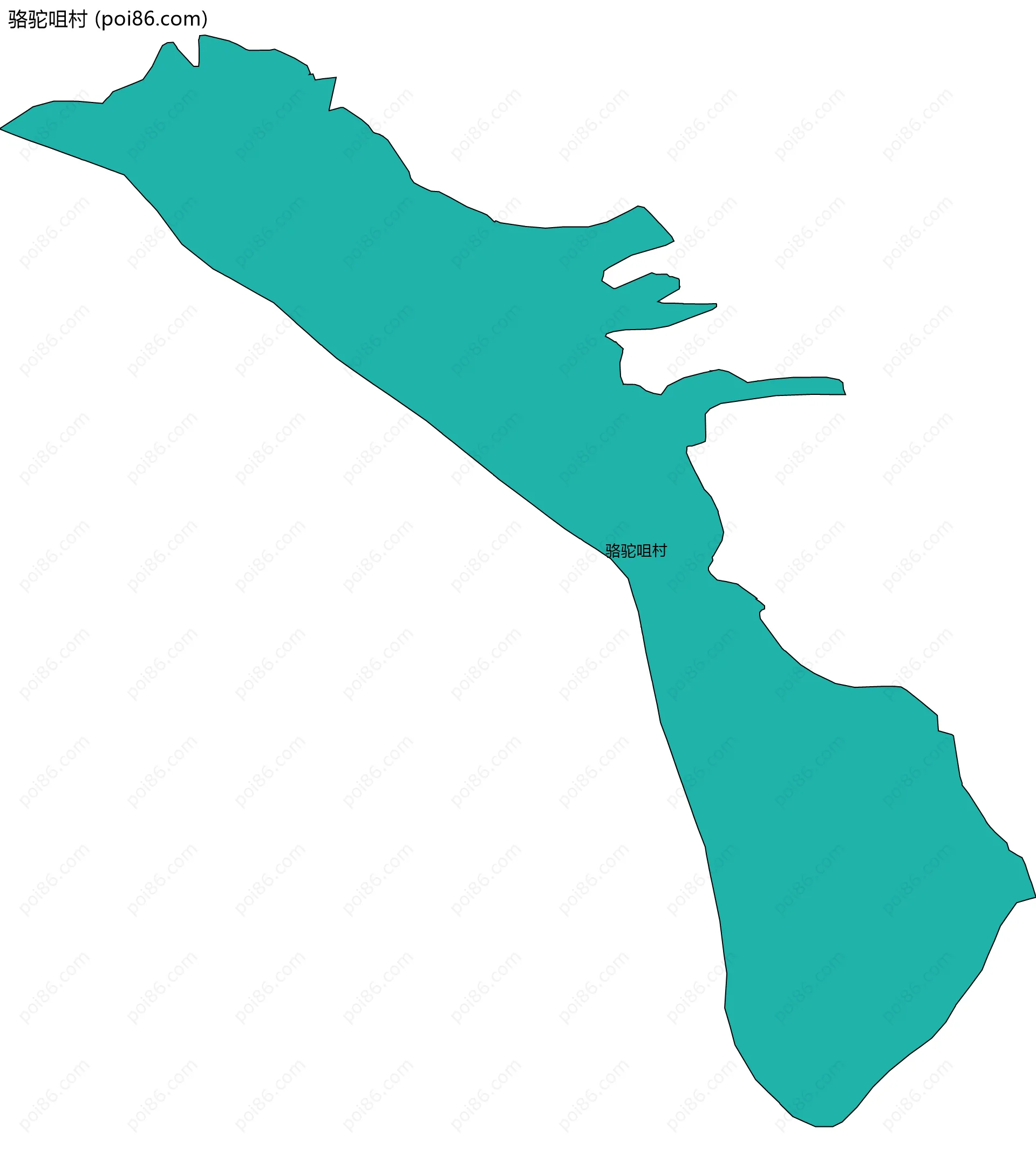 骆驼咀村边界地图