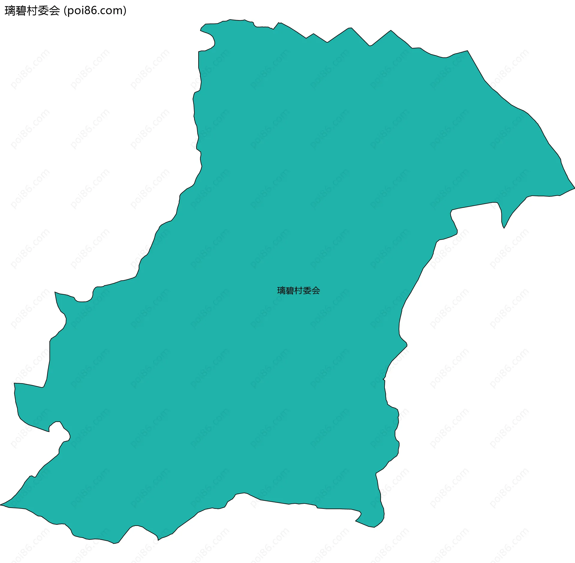 璃碧村委会边界地图