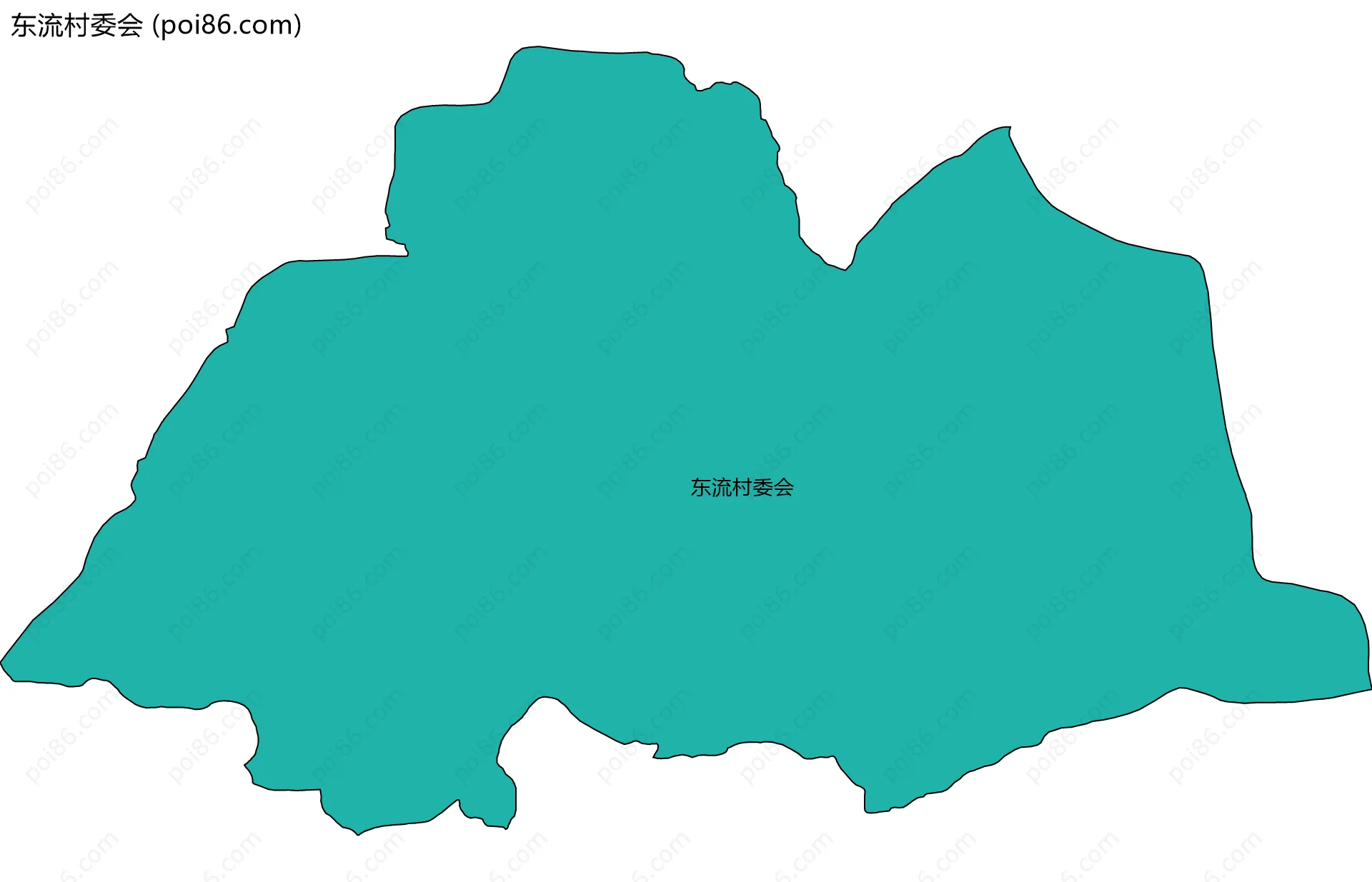 东流村委会边界地图