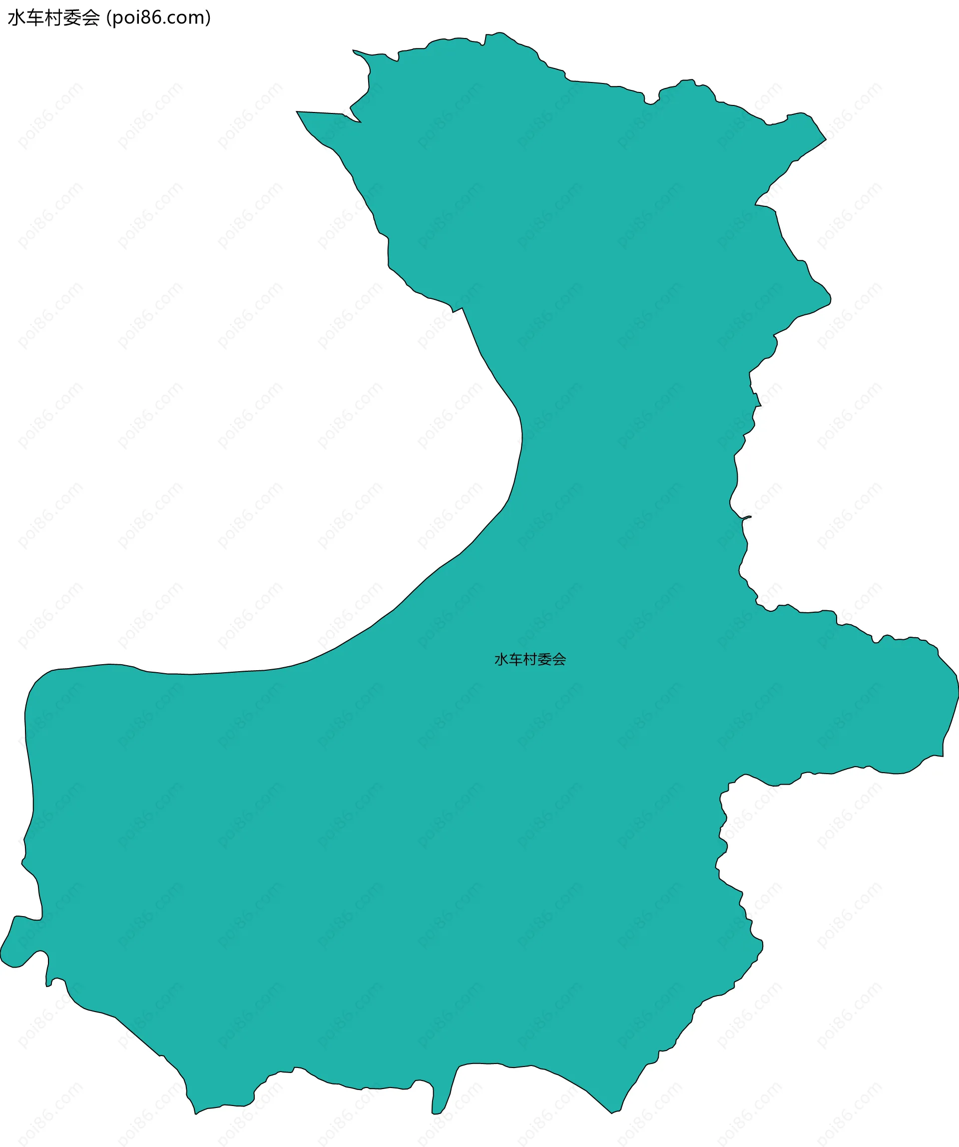 水车村委会边界地图