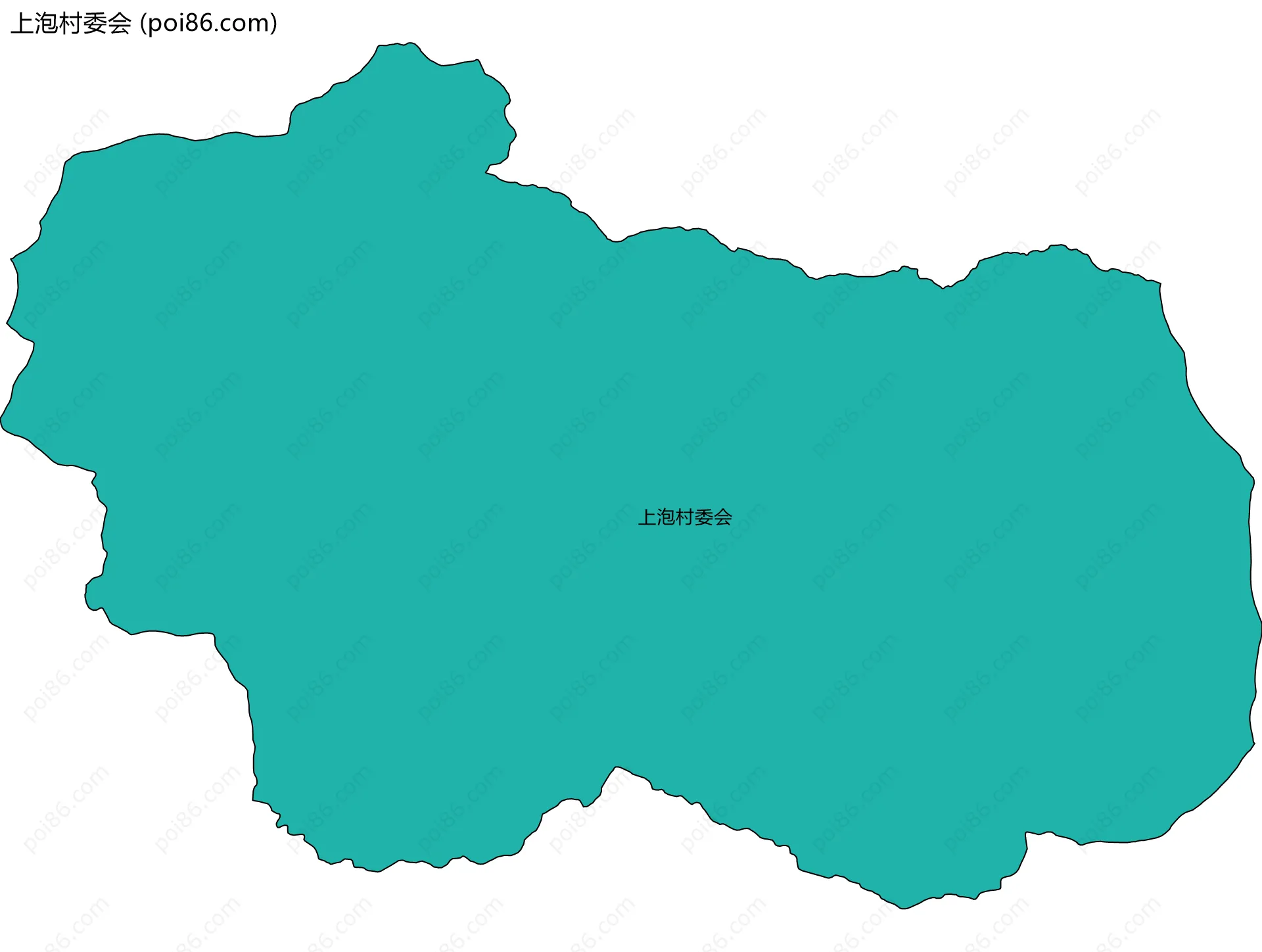 上泡村委会边界地图