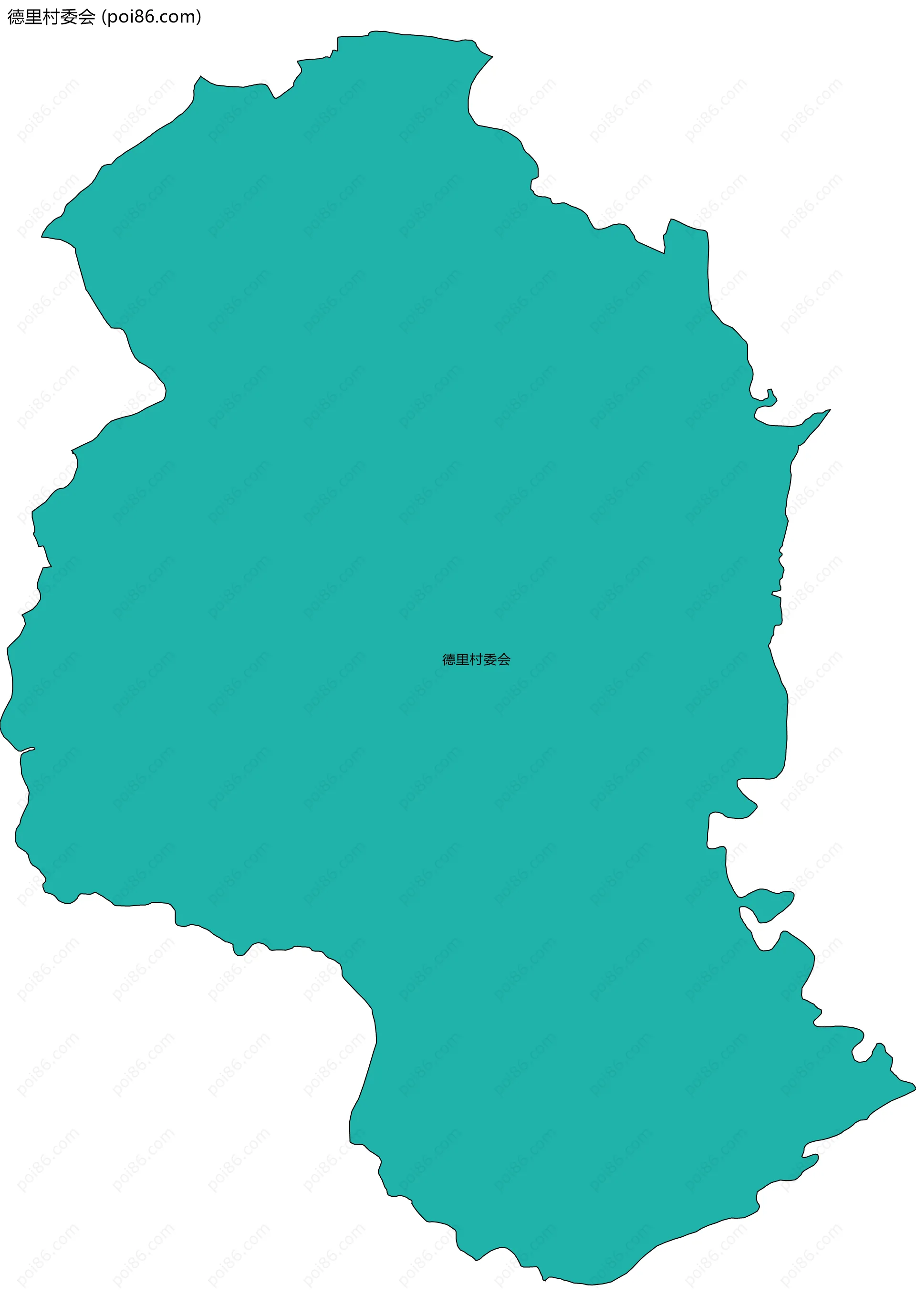 德里村委会边界地图