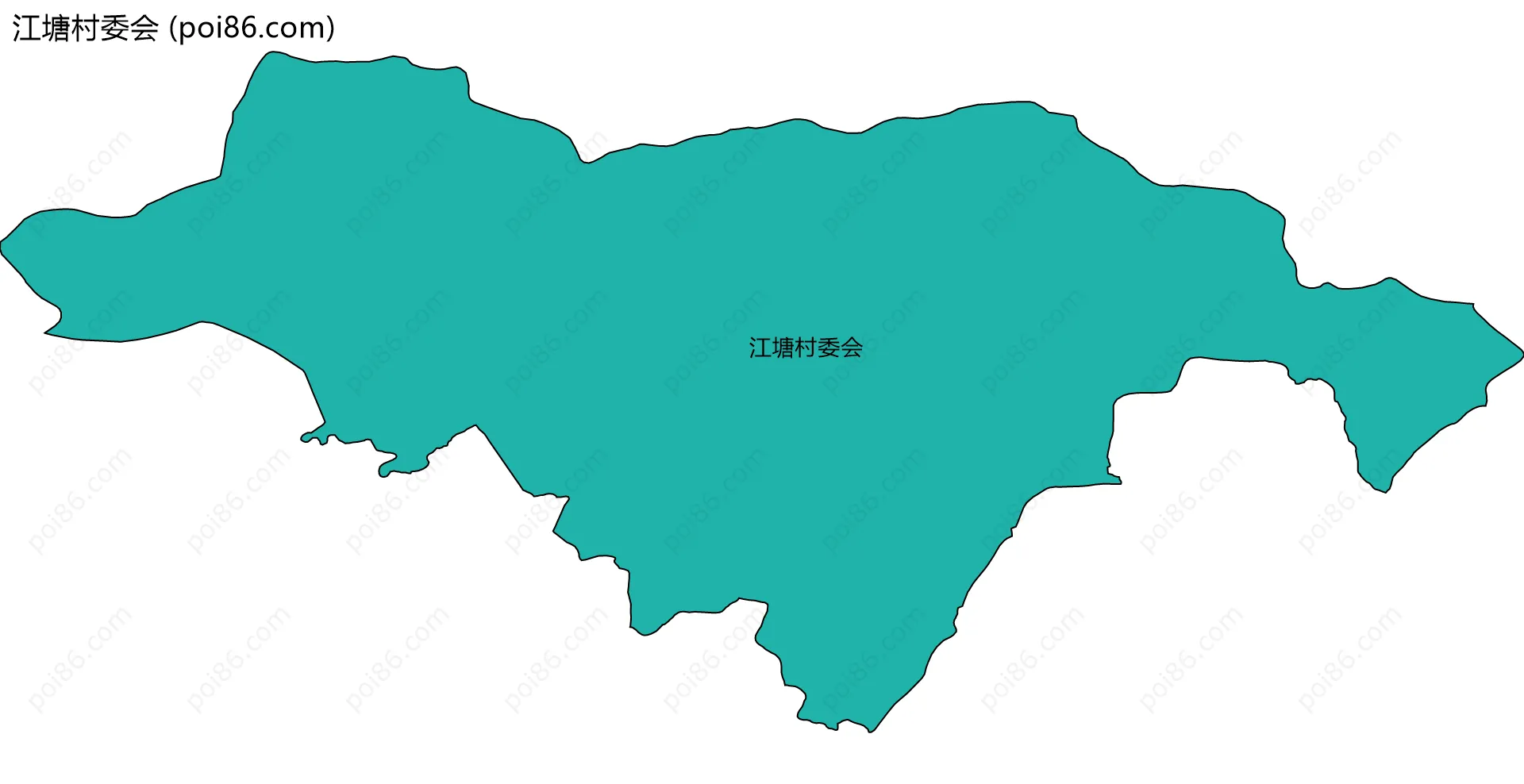 江塘村委会边界地图