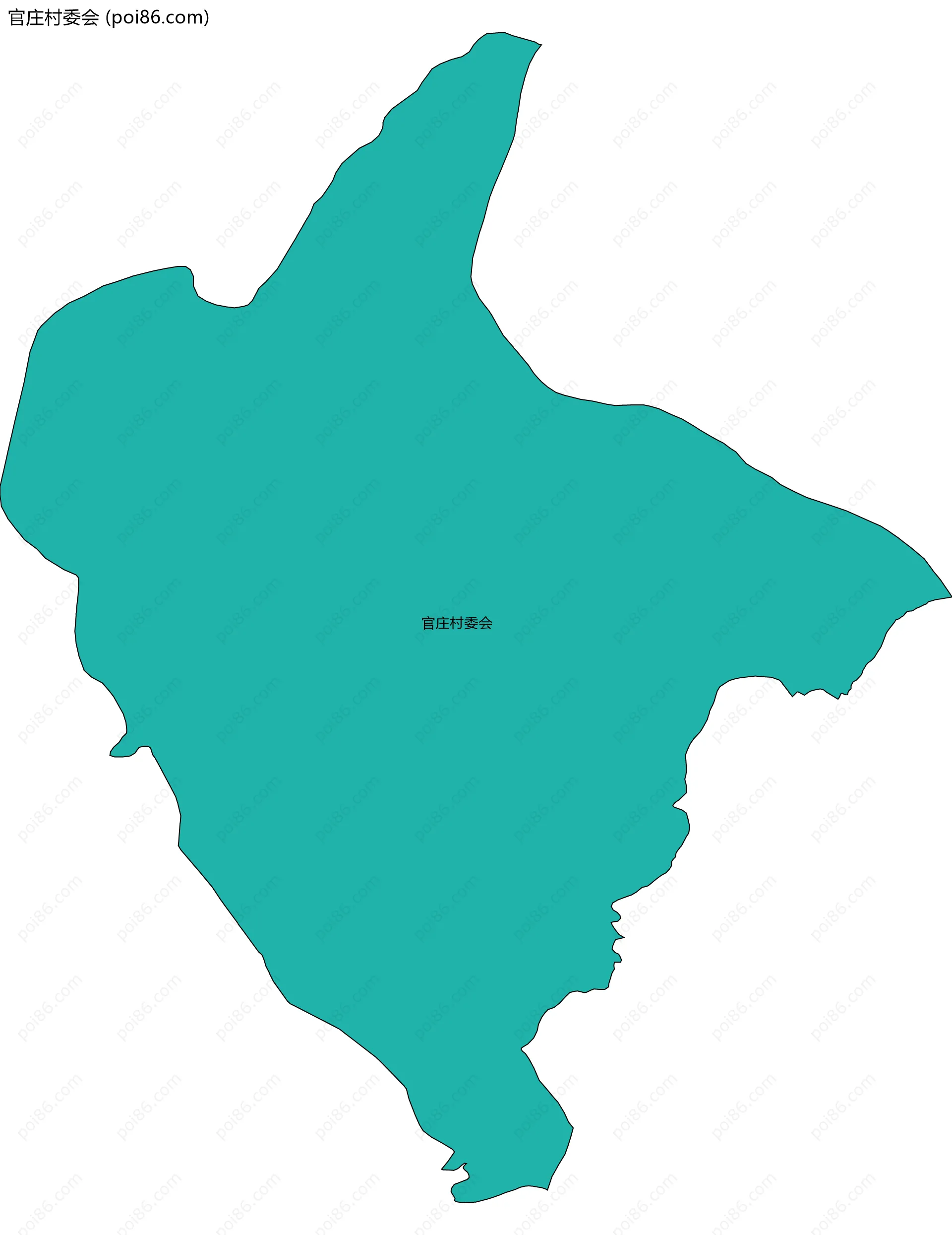 官庄村委会边界地图