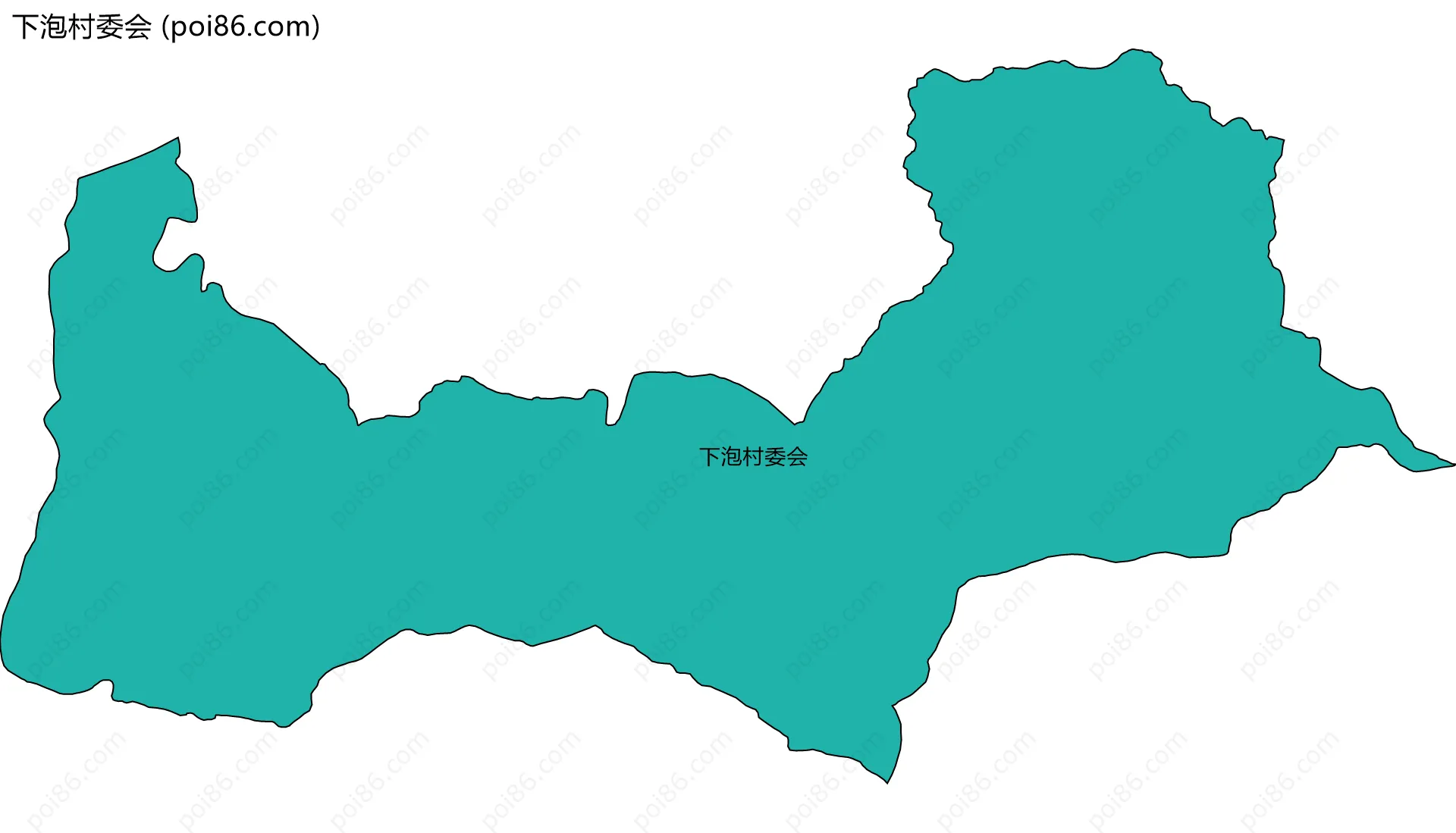 下泡村委会边界地图