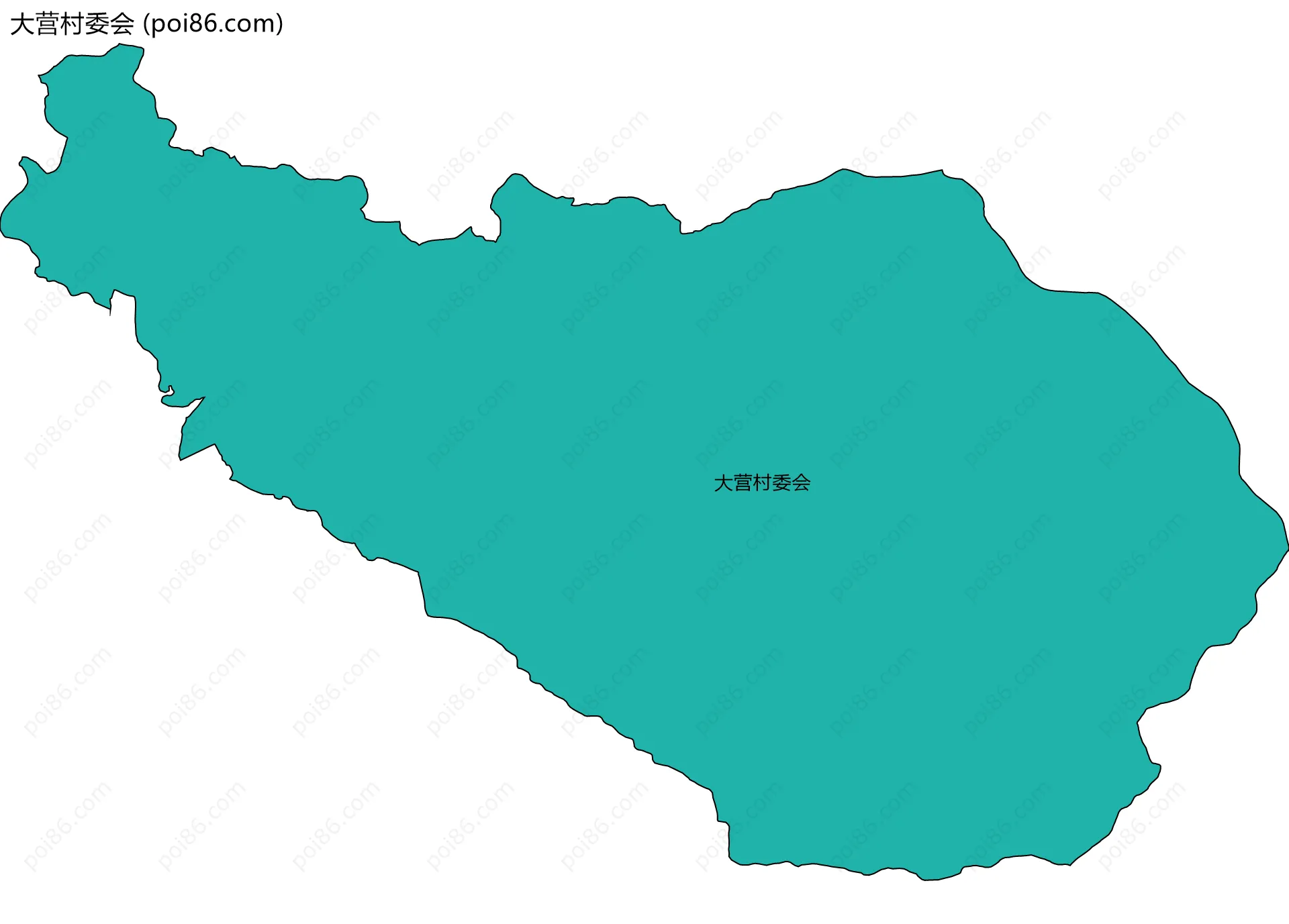 大营村委会边界地图
