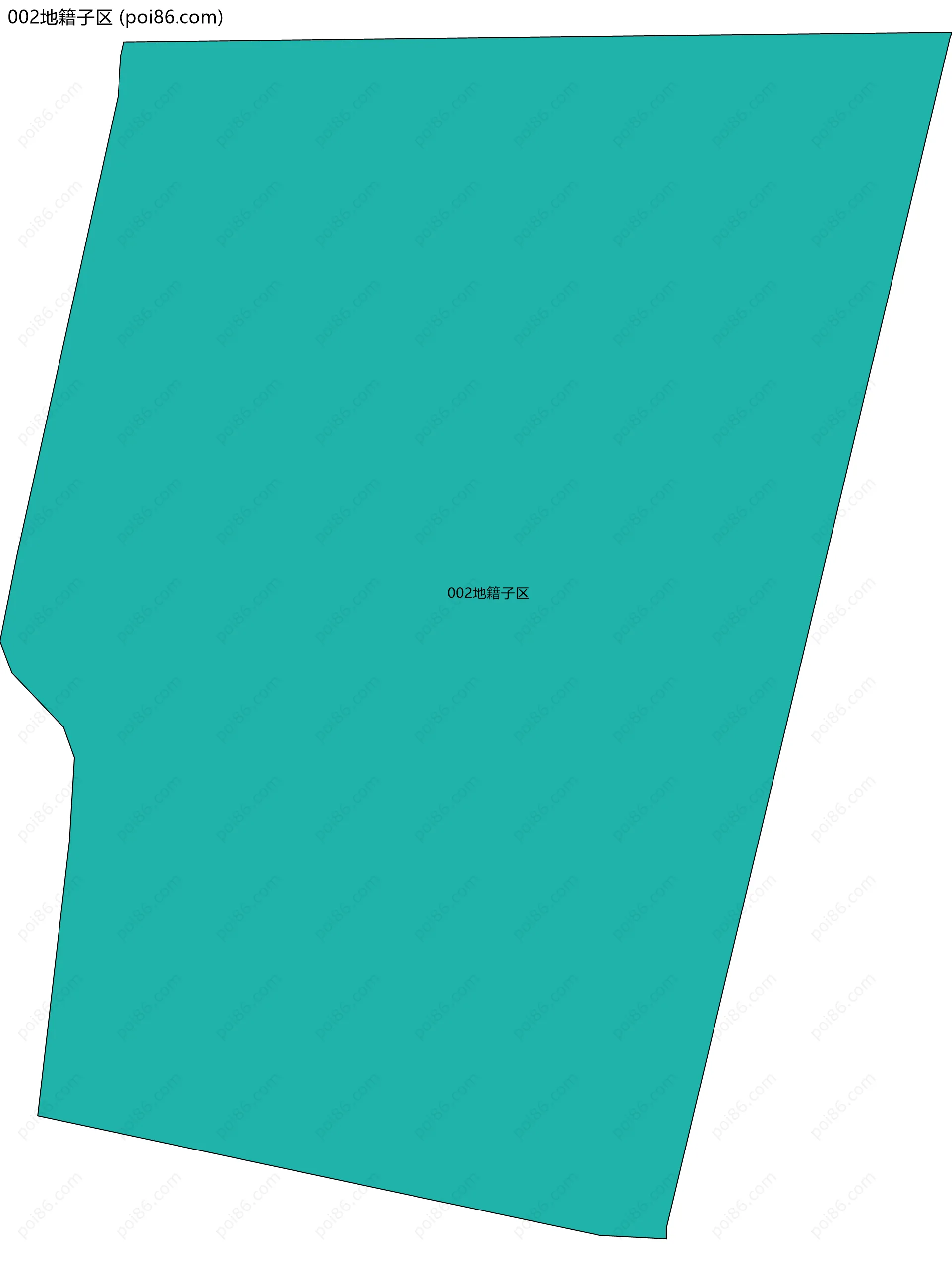 002地籍子区边界地图