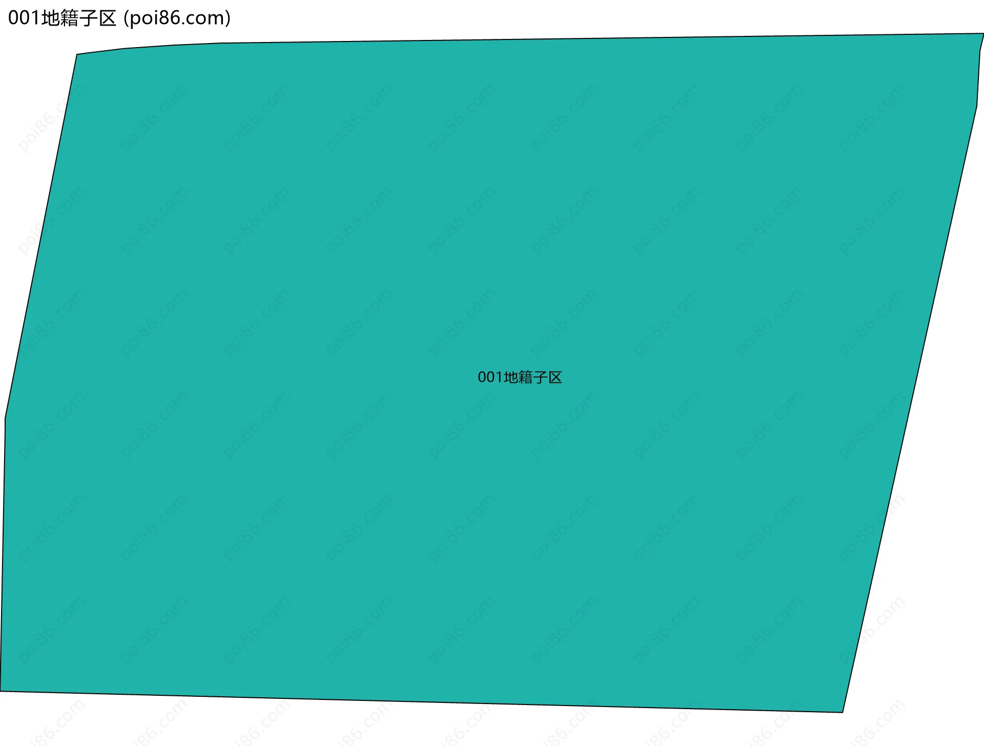 001地籍子区边界地图