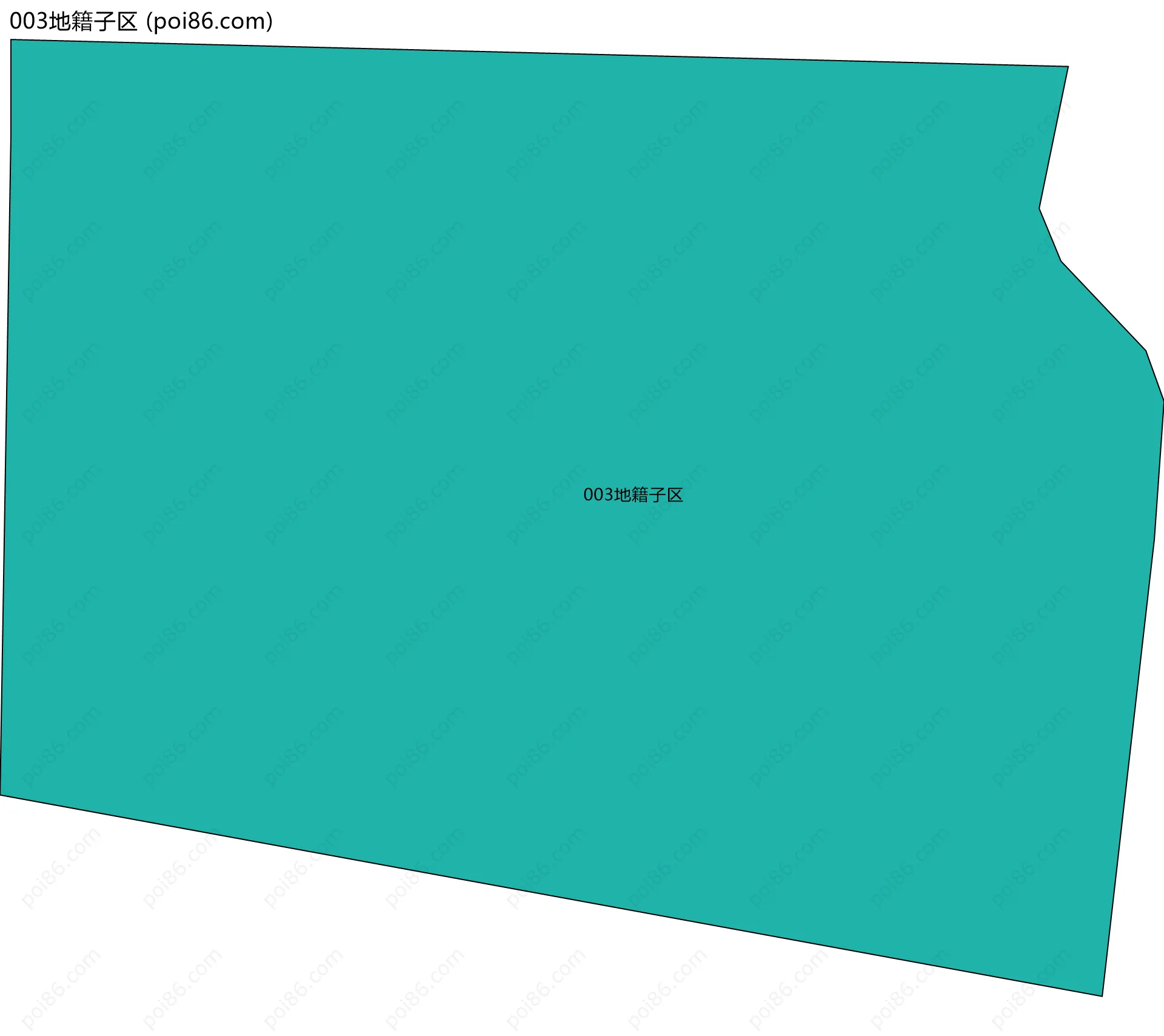 003地籍子区边界地图