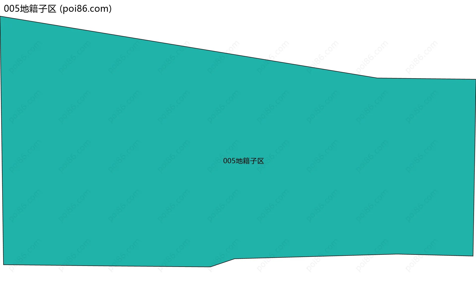 005地籍子区边界地图