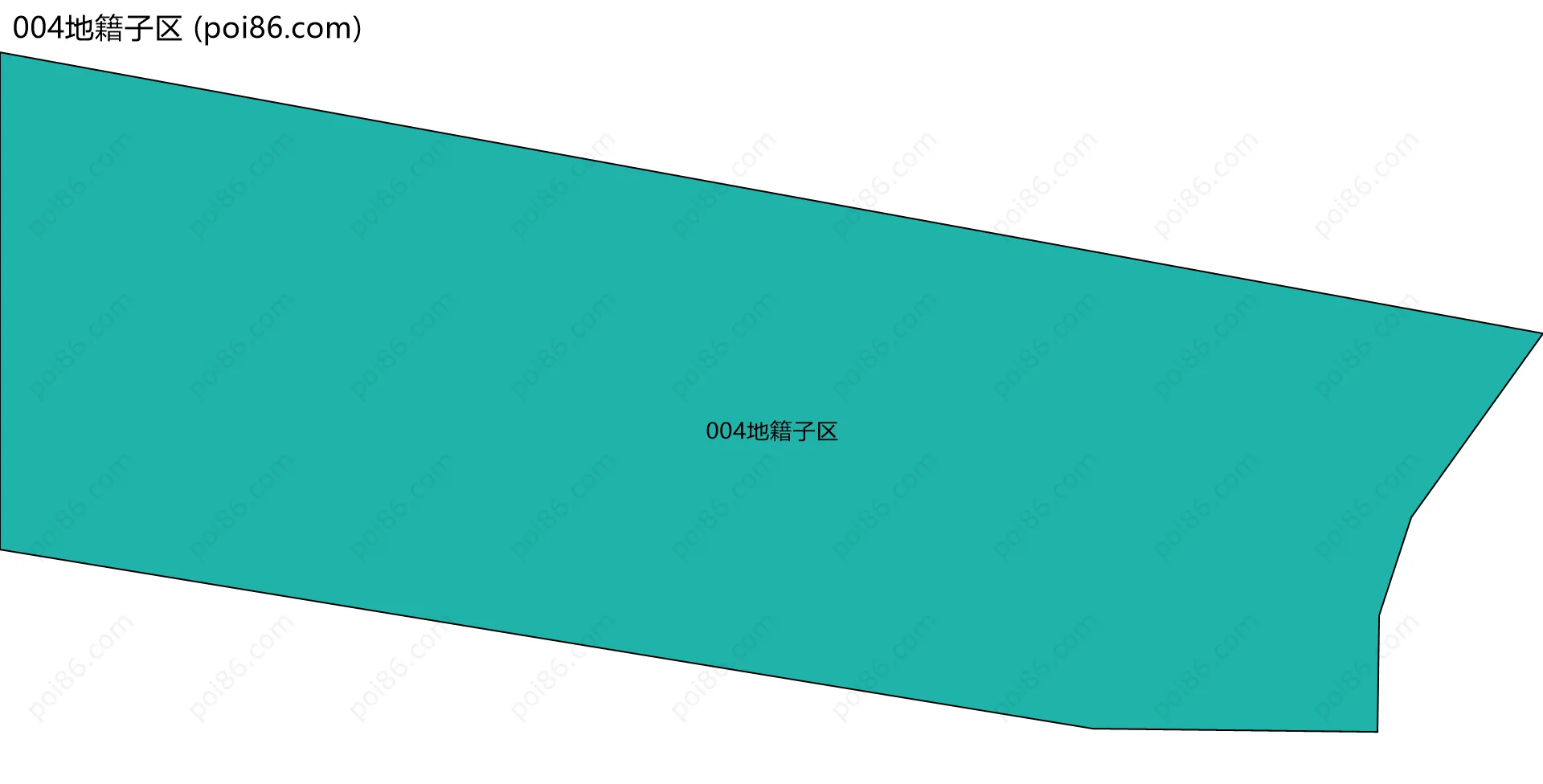 004地籍子区边界地图