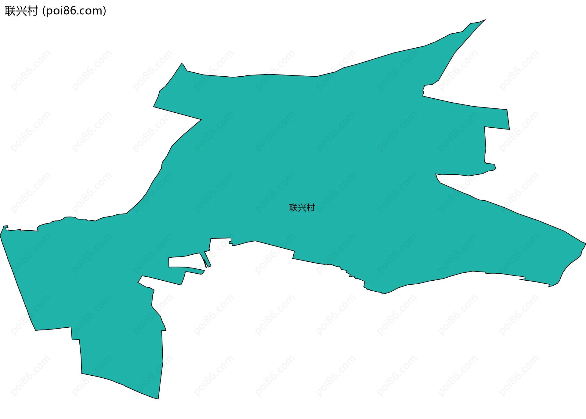 联兴村边界地图