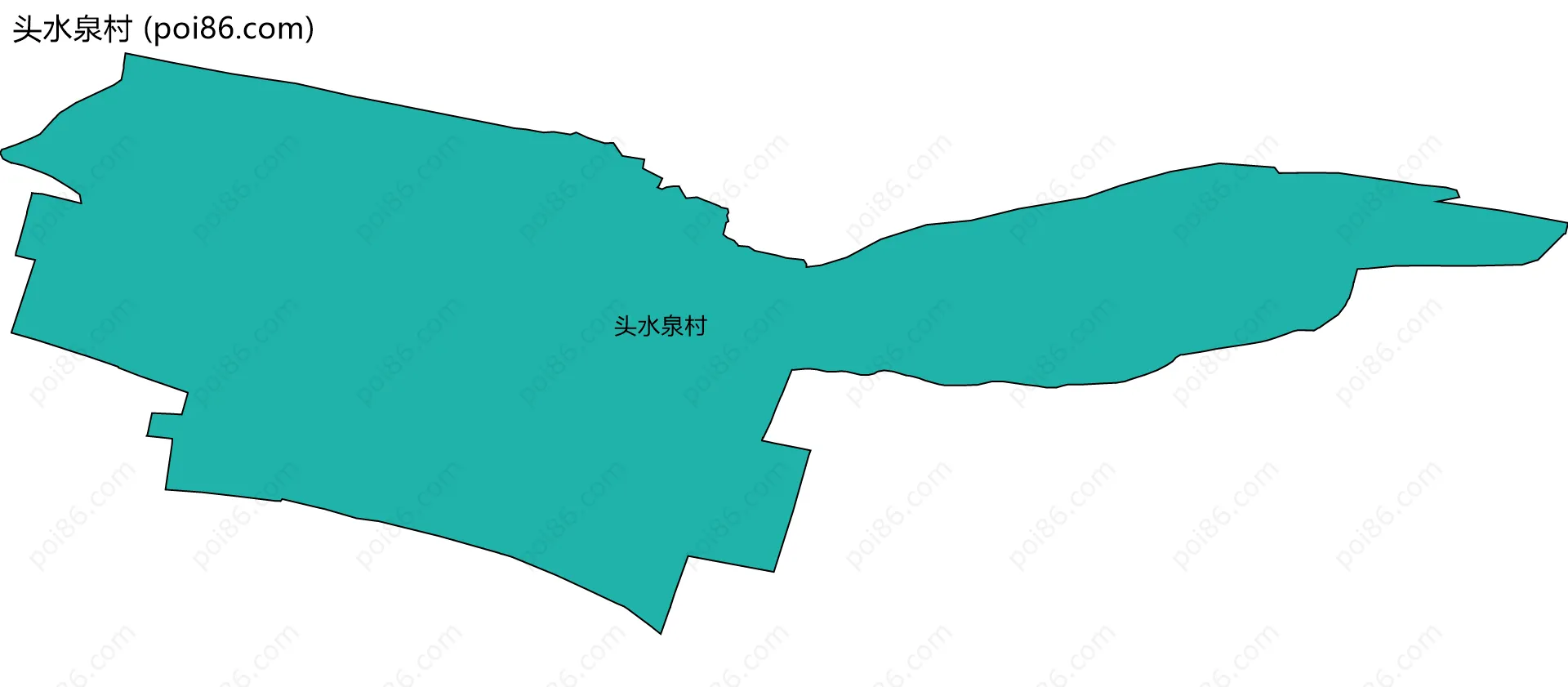 头水泉村边界地图