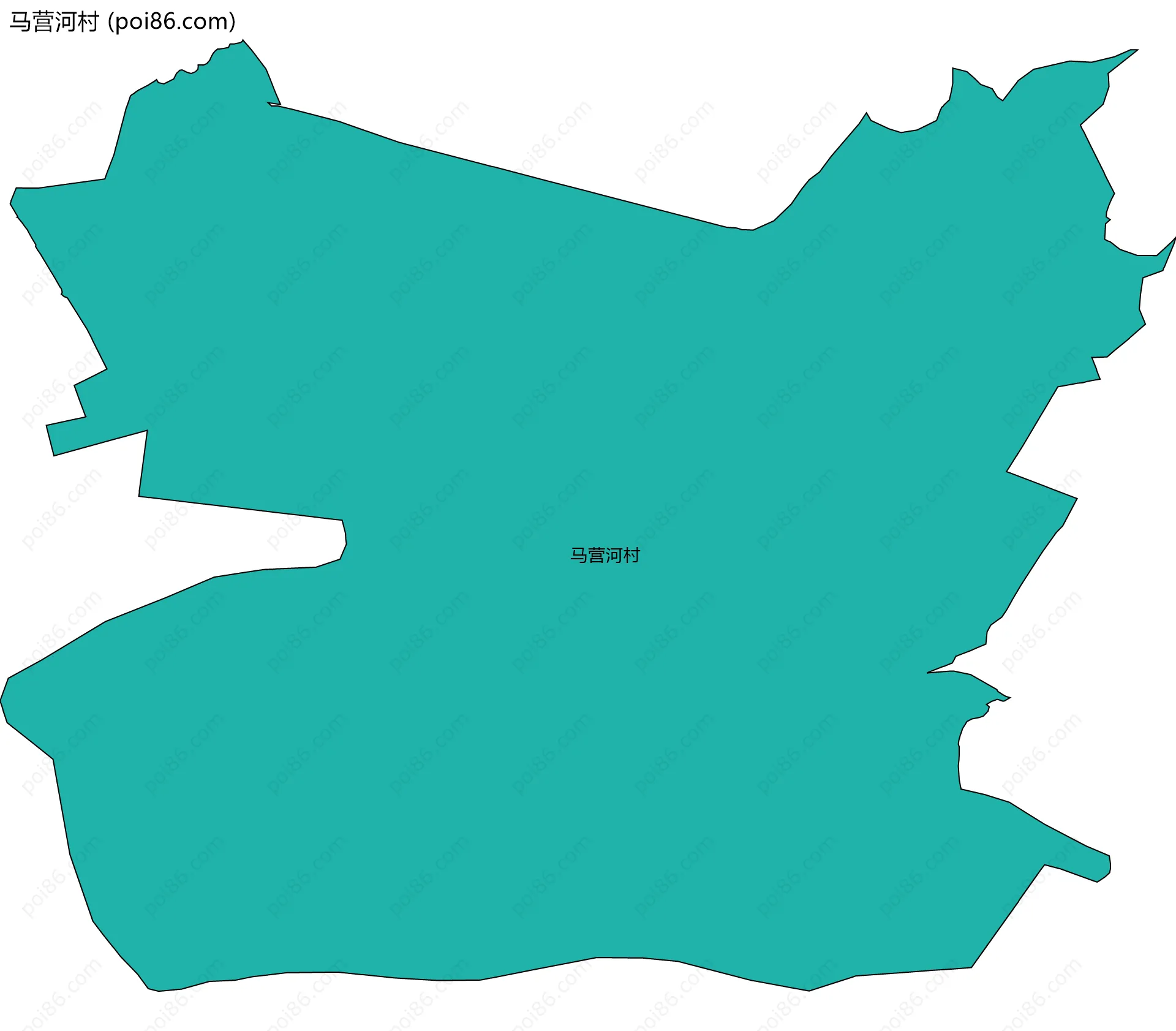马营河村边界地图