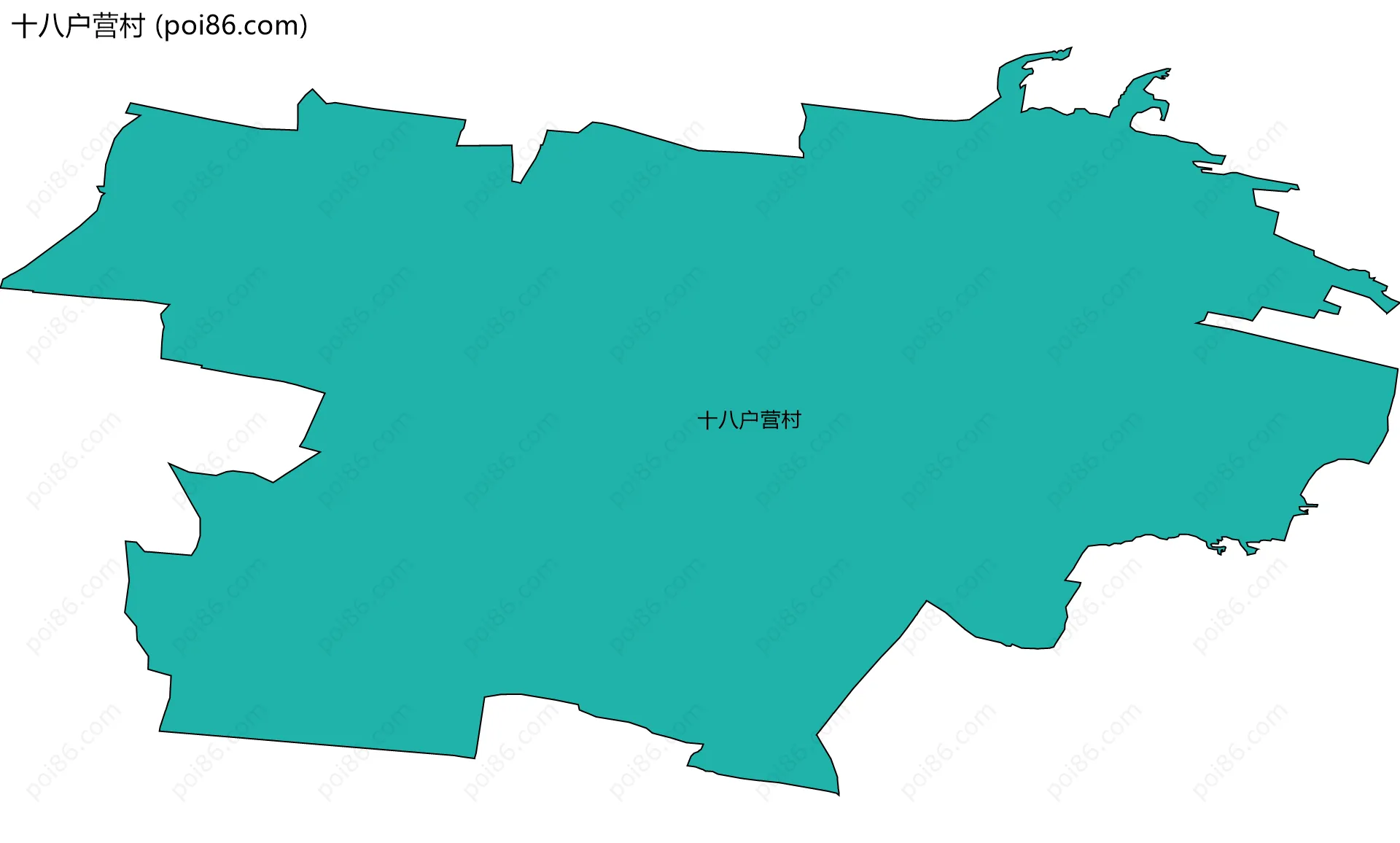 十八户营村边界地图