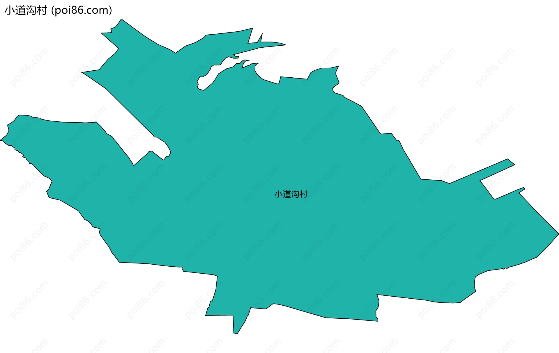 小道沟村边界地图