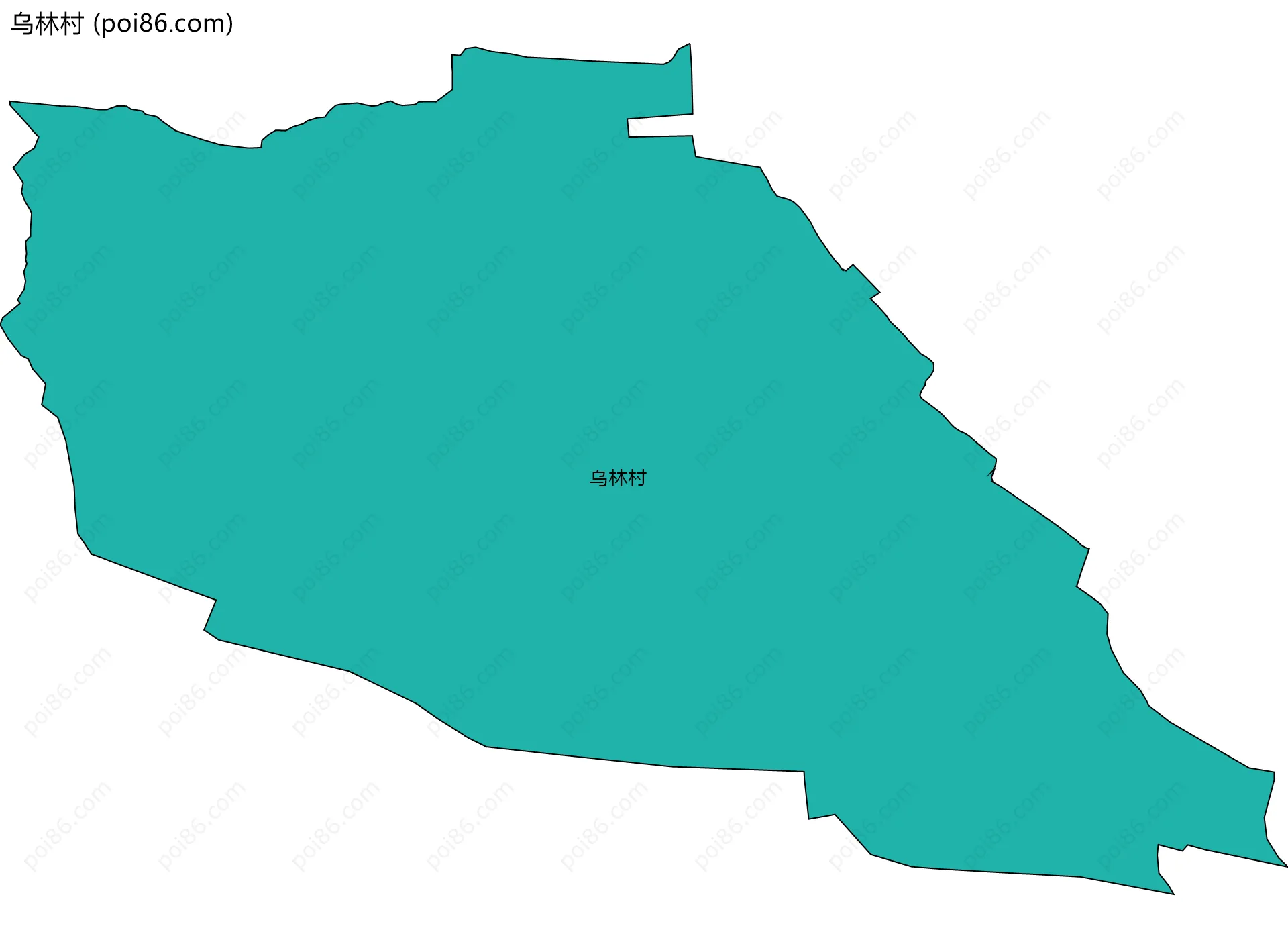 乌林村边界地图