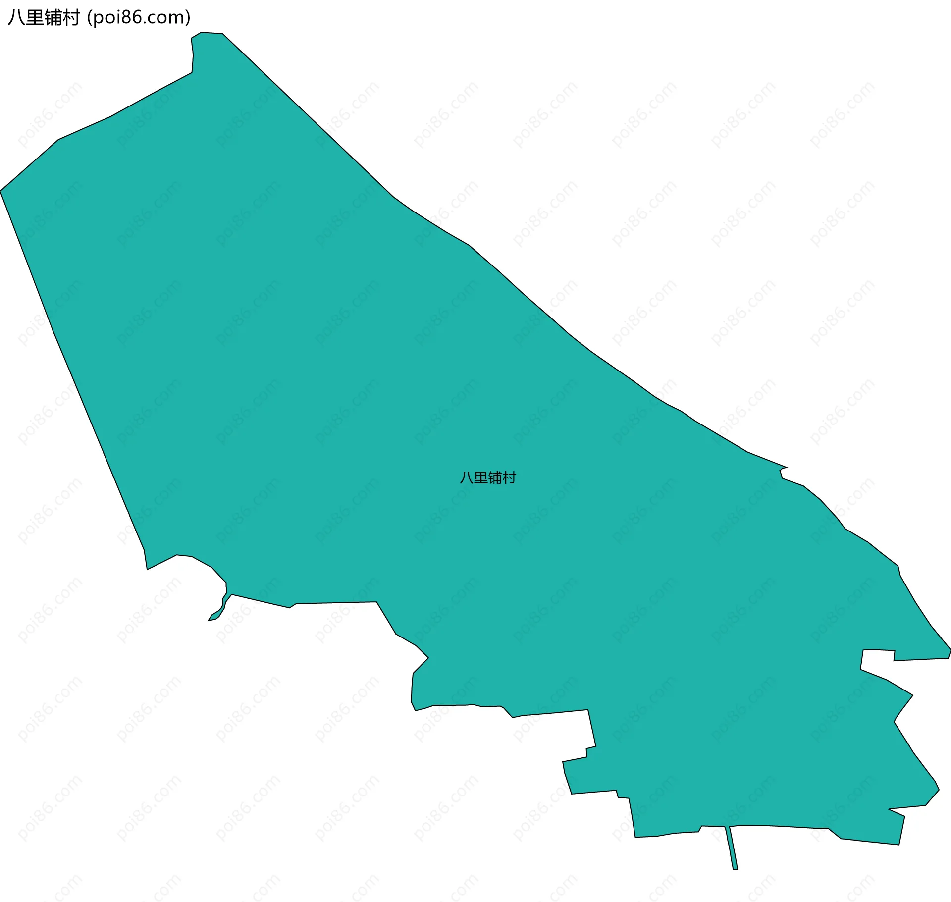八里铺村边界地图