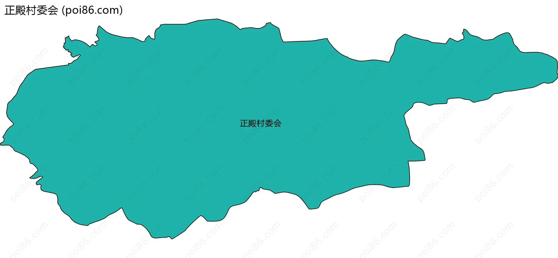正殿村委会边界地图