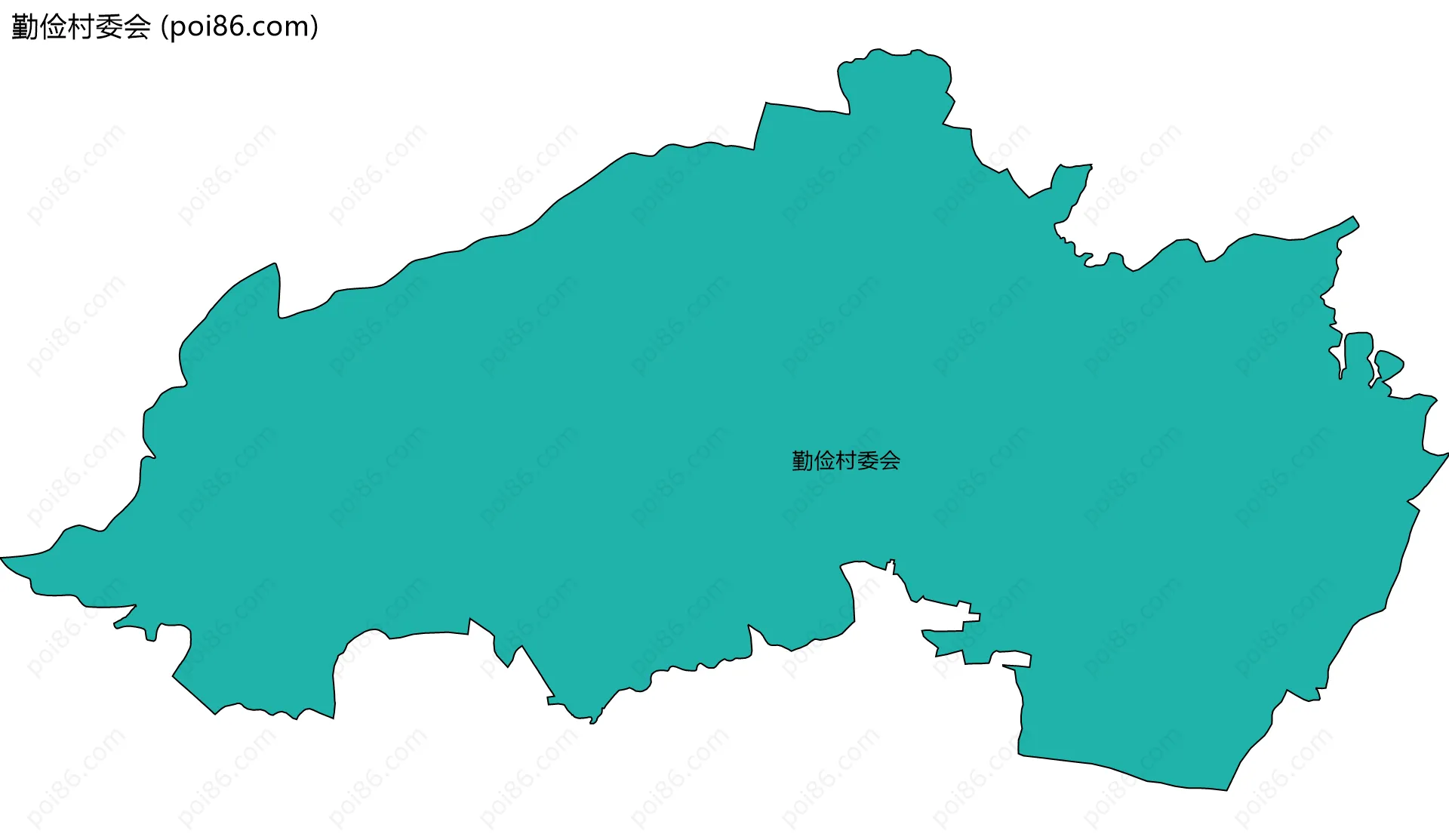 勤俭村委会边界地图