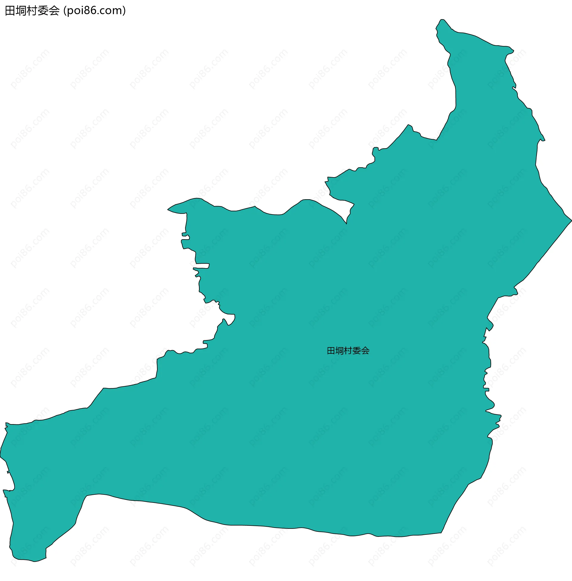 田垌村委会边界地图