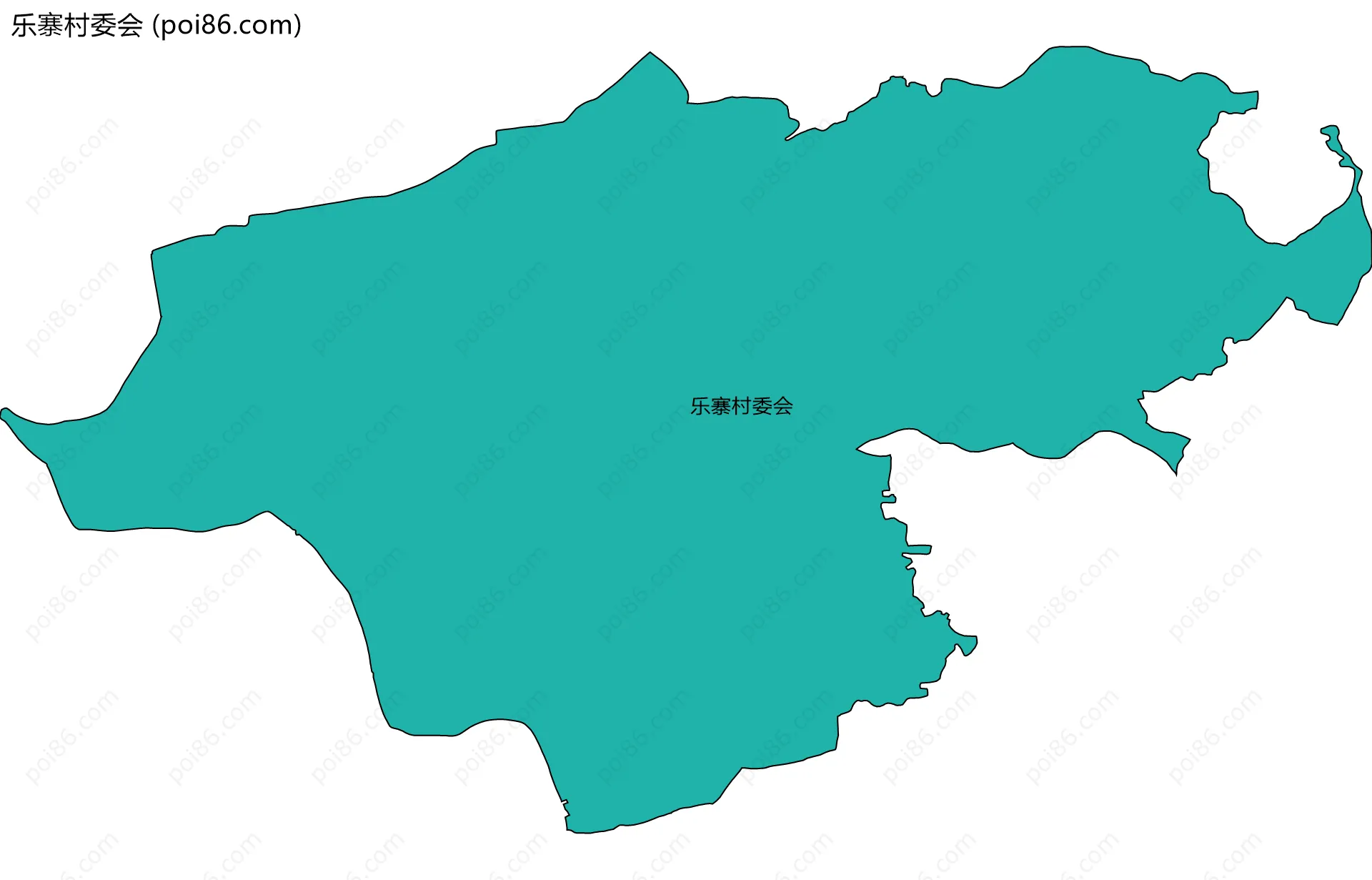 乐寨村委会边界地图