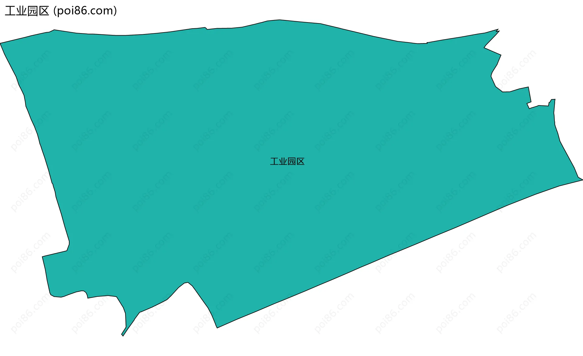 工业园区边界地图