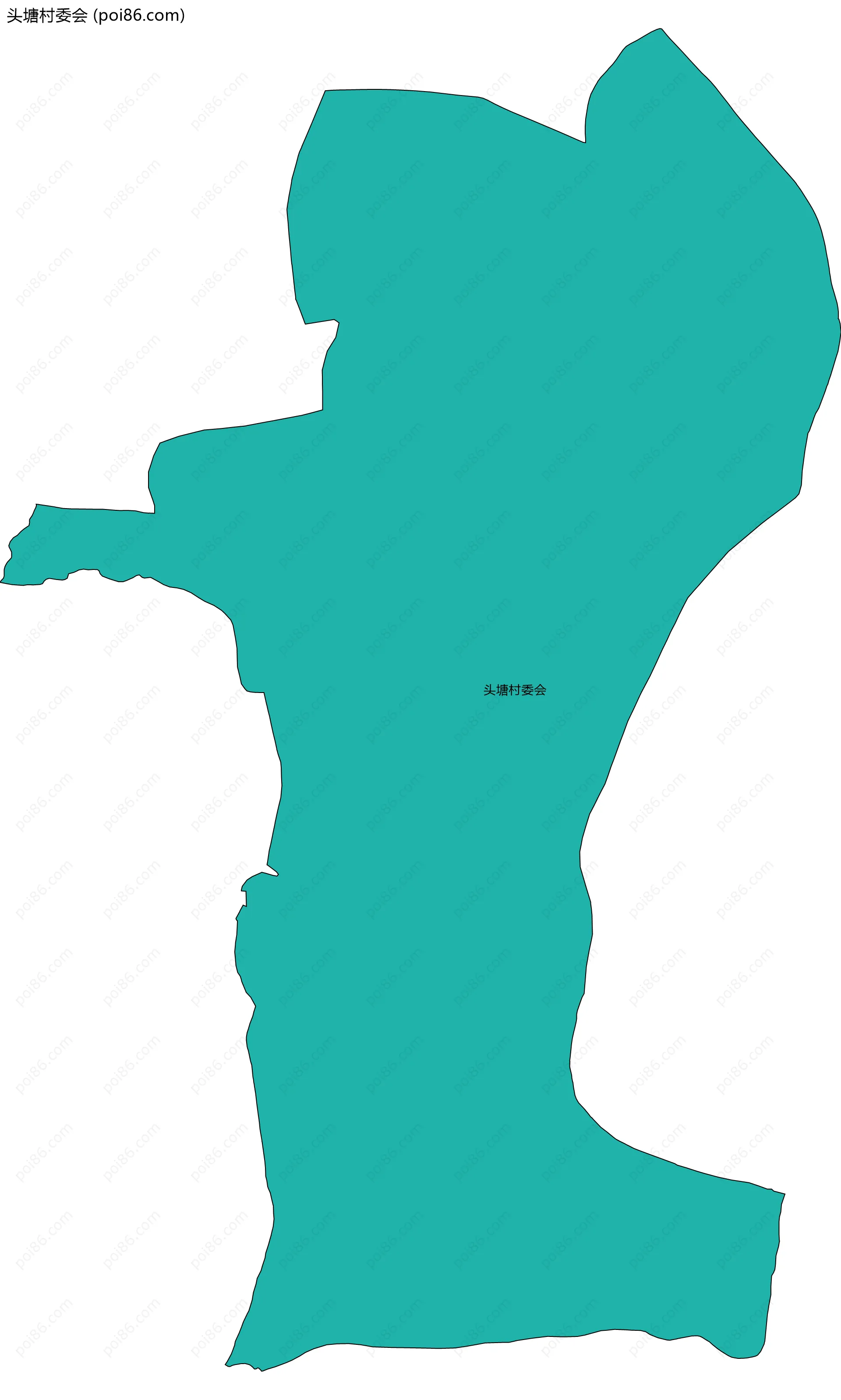 头塘村委会边界地图