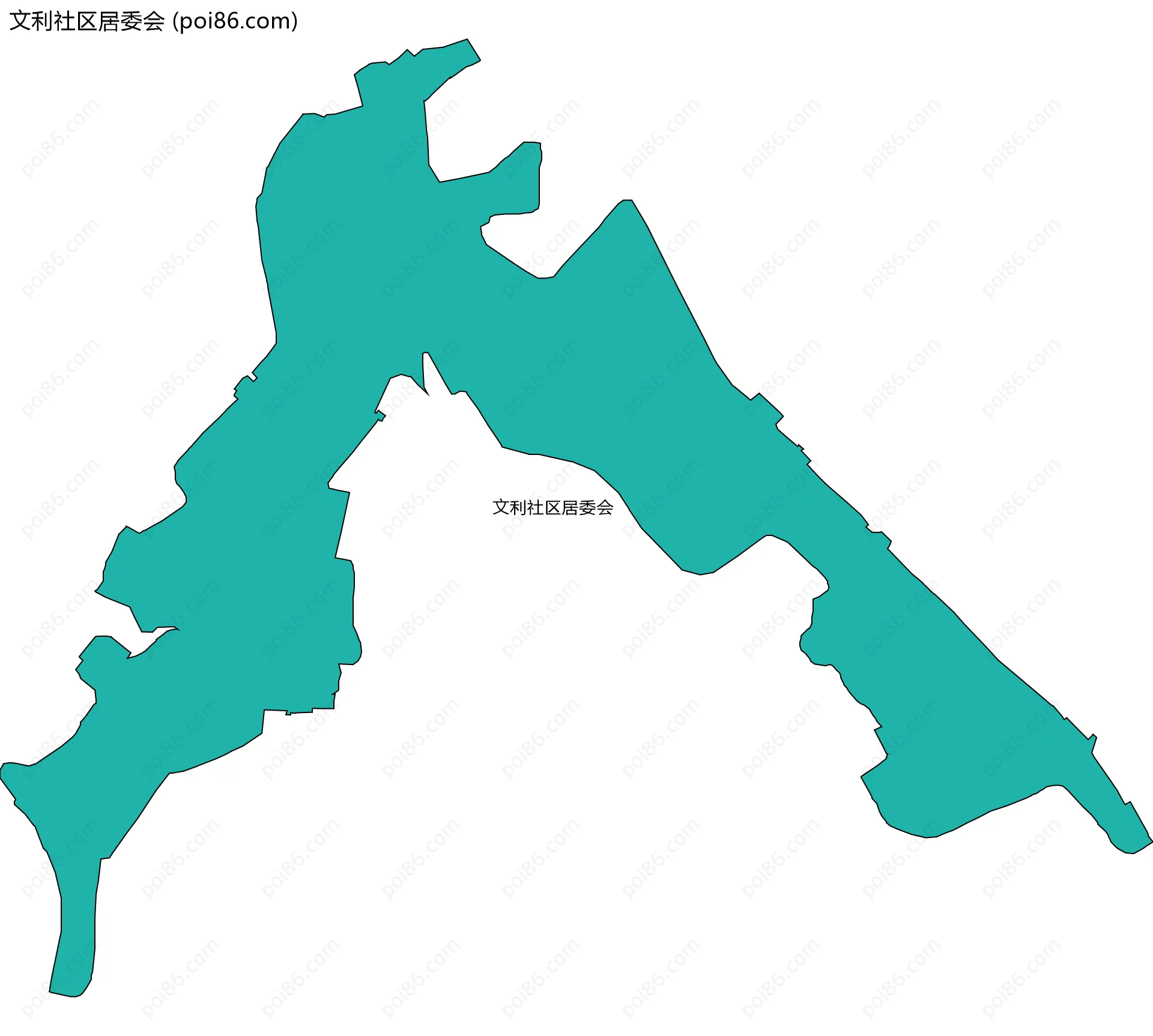 文利社区居委会边界地图