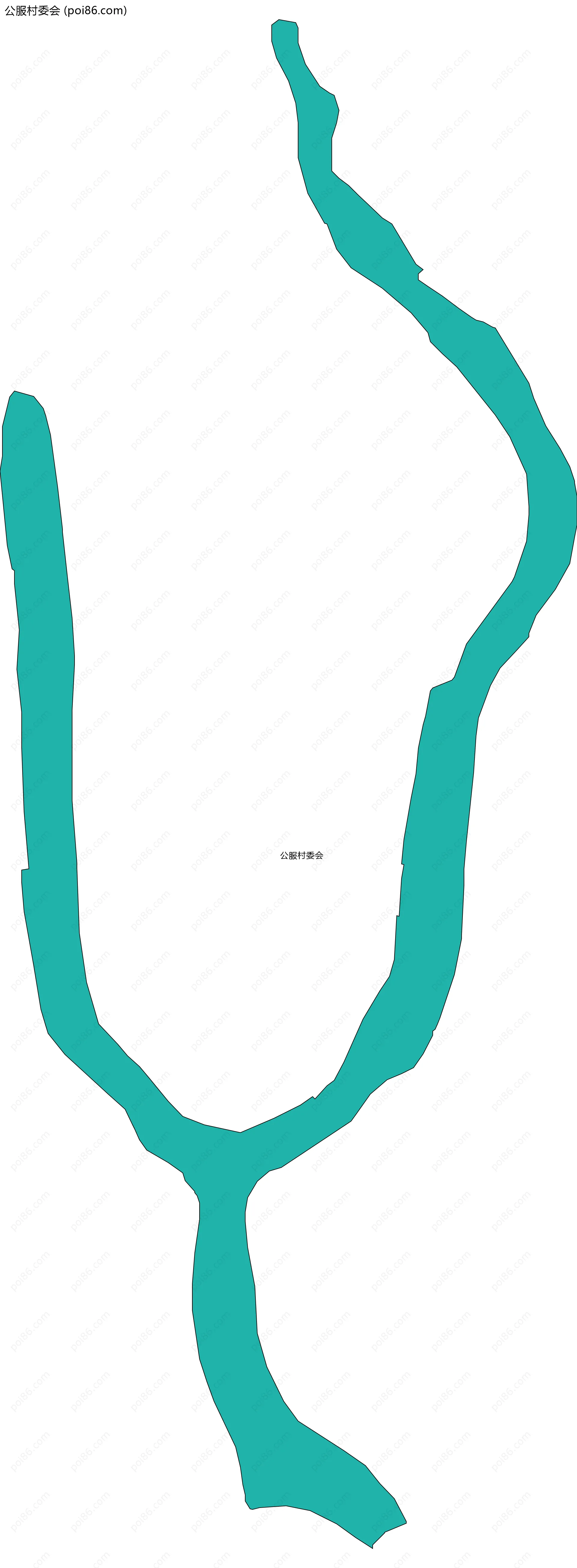 公服村委会边界地图