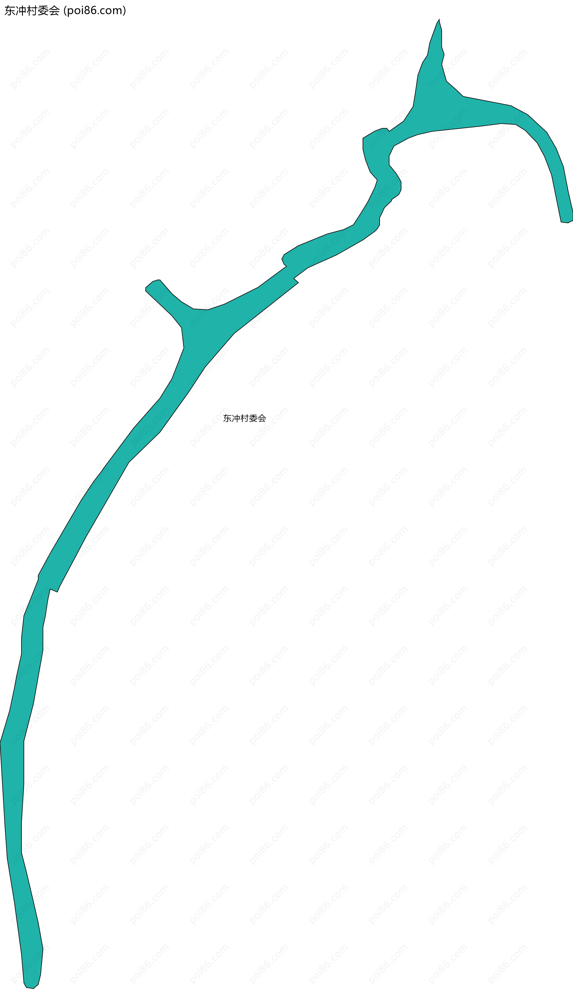 东冲村委会边界地图