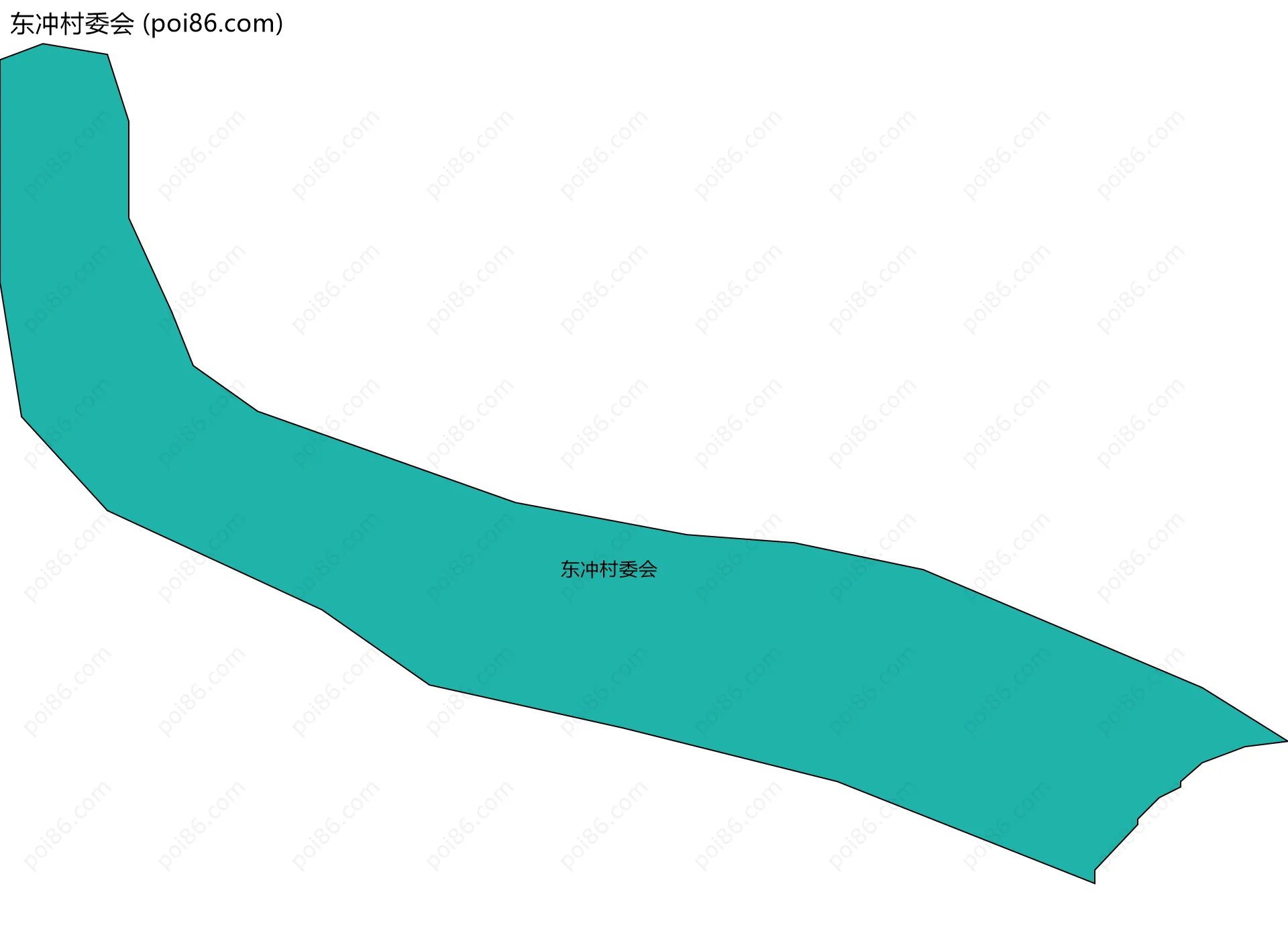 东冲村委会边界地图