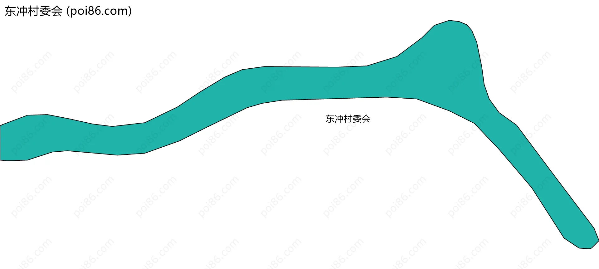 东冲村委会边界地图