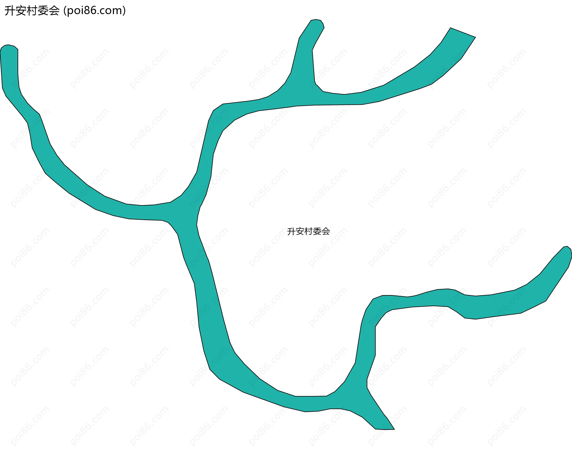 升安村委会边界地图