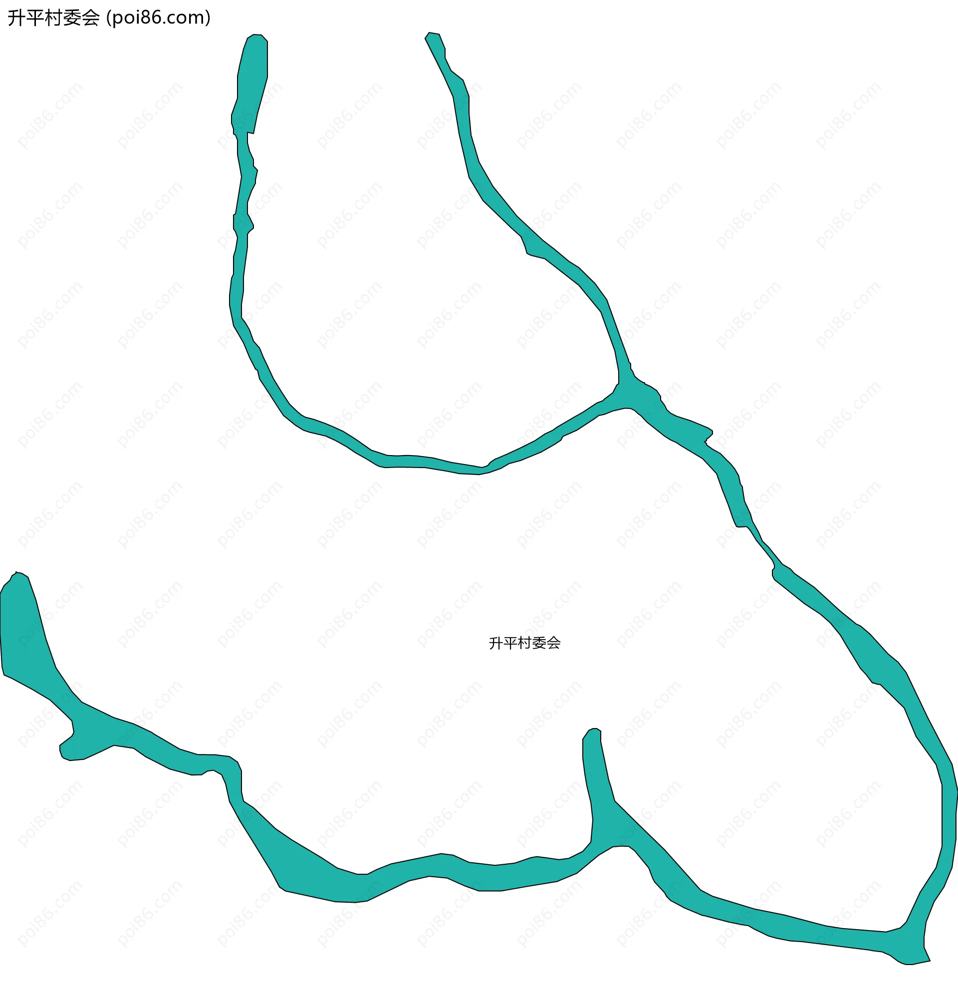 升平村委会边界地图