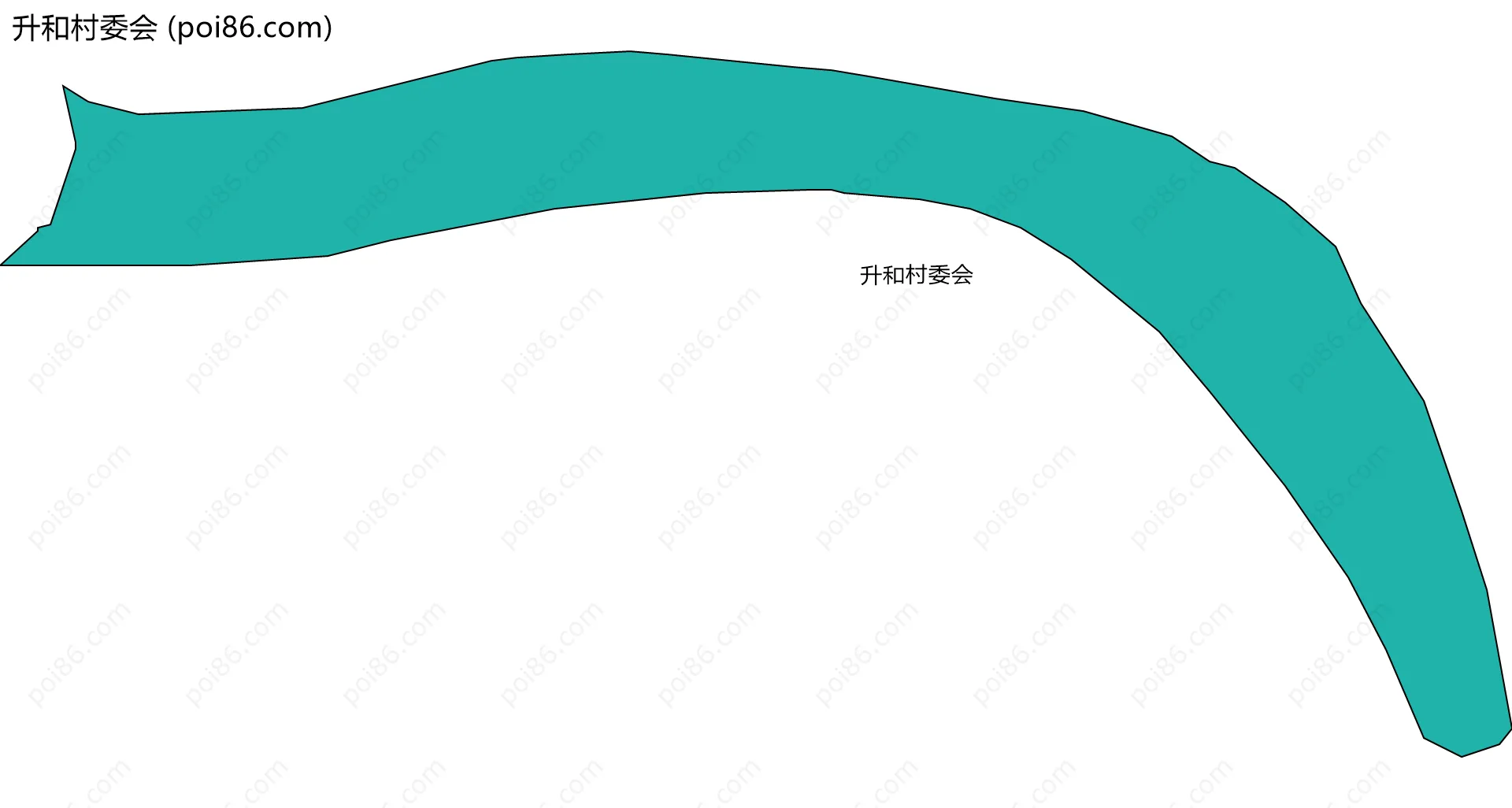 升和村委会边界地图