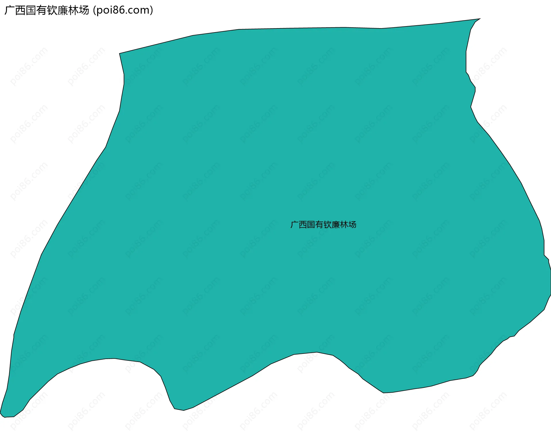 广西国有钦廉林场边界地图