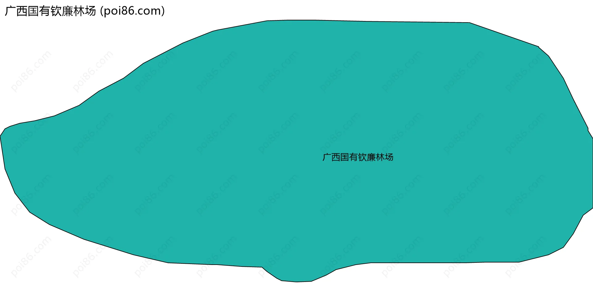 广西国有钦廉林场边界地图