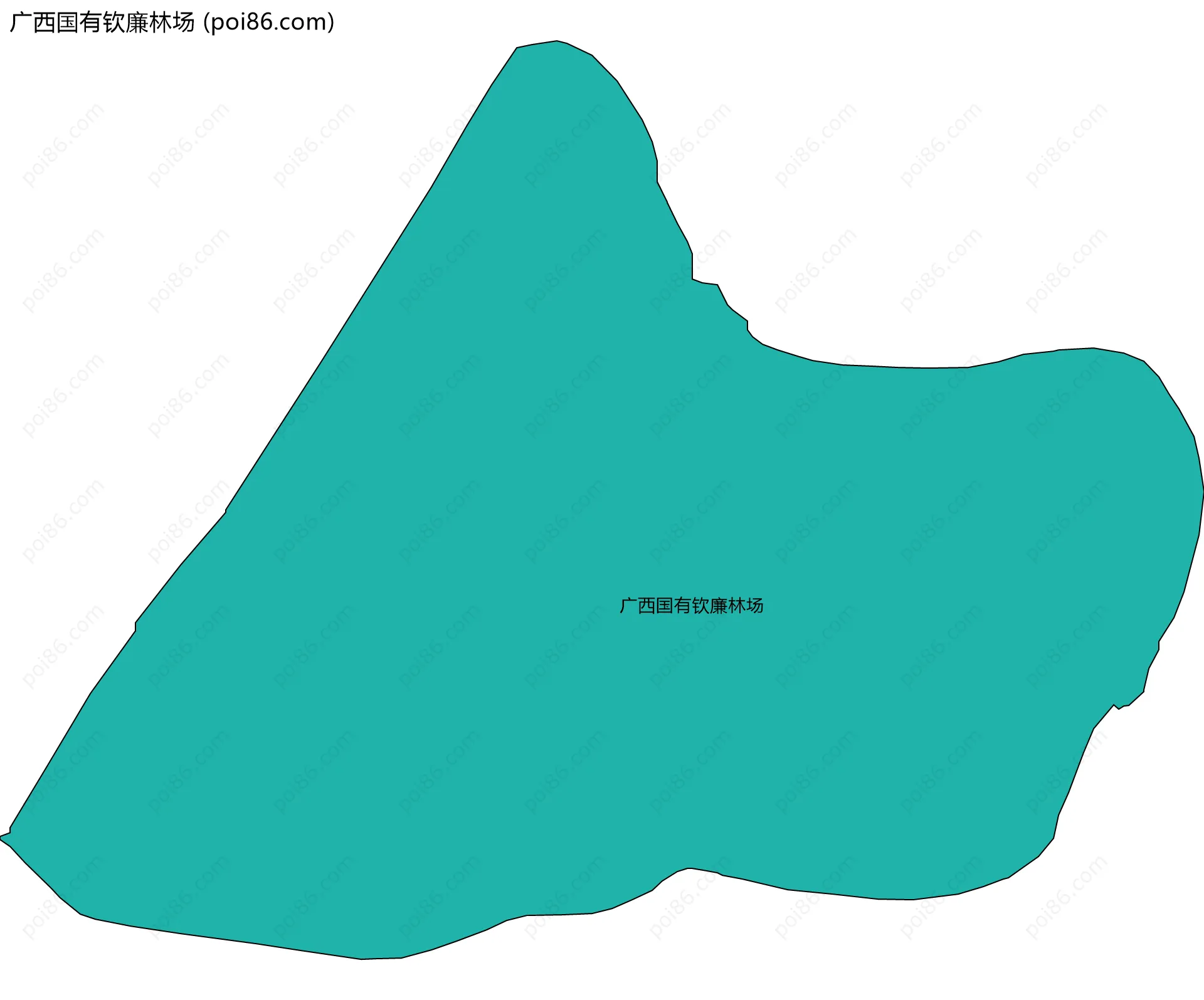 广西国有钦廉林场边界地图