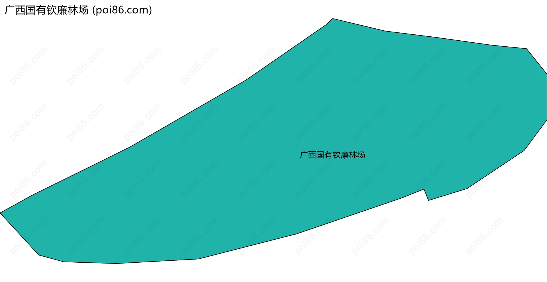 广西国有钦廉林场边界地图