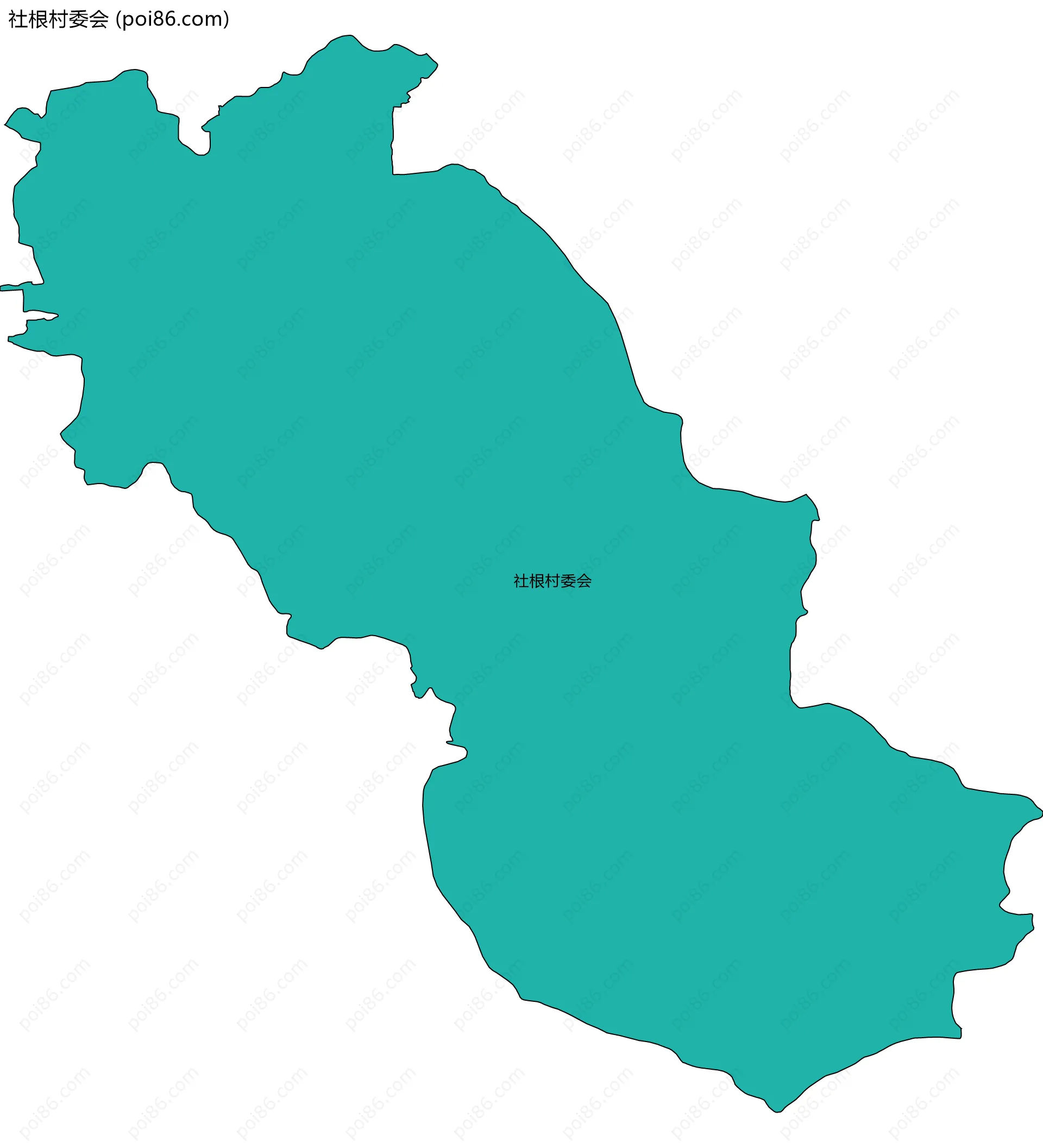 社根村委会边界地图