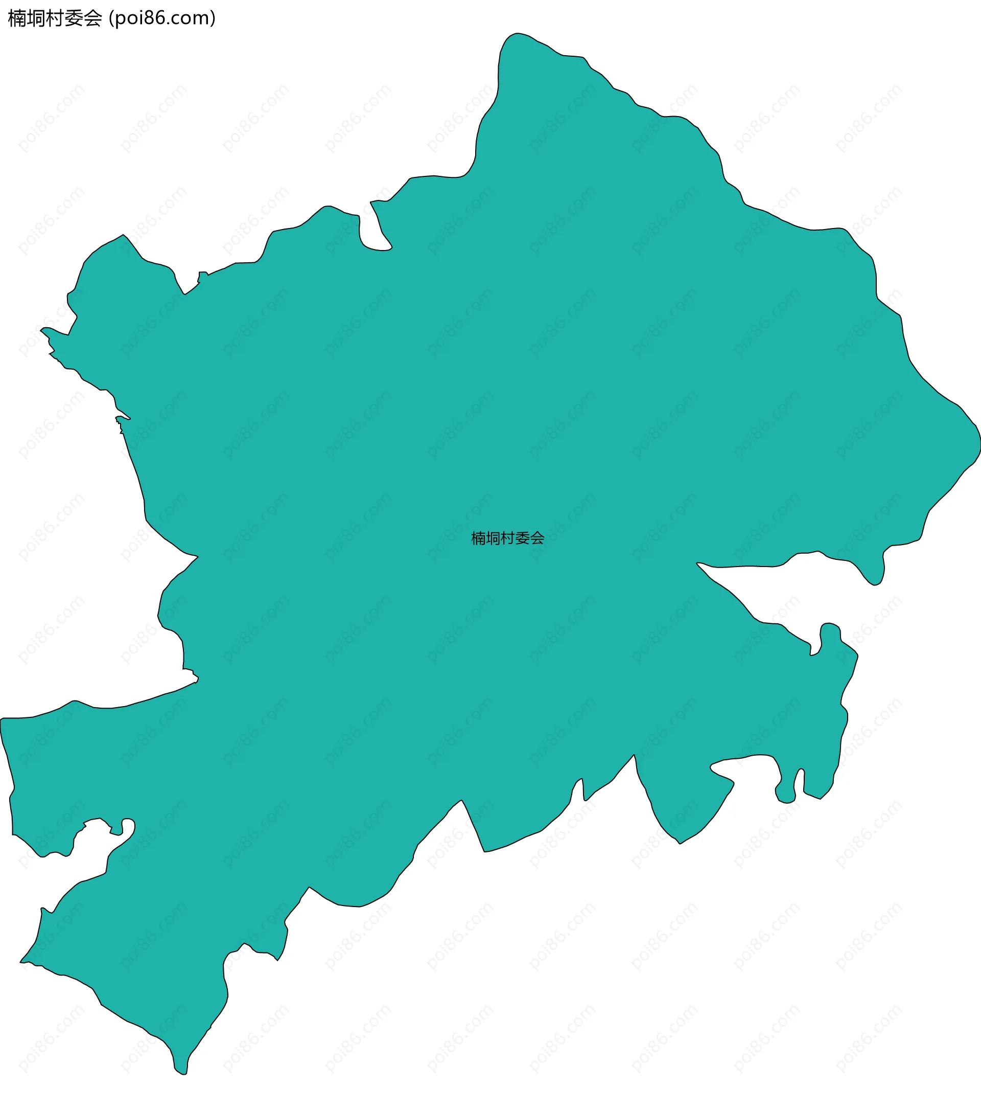 楠垌村委会边界地图