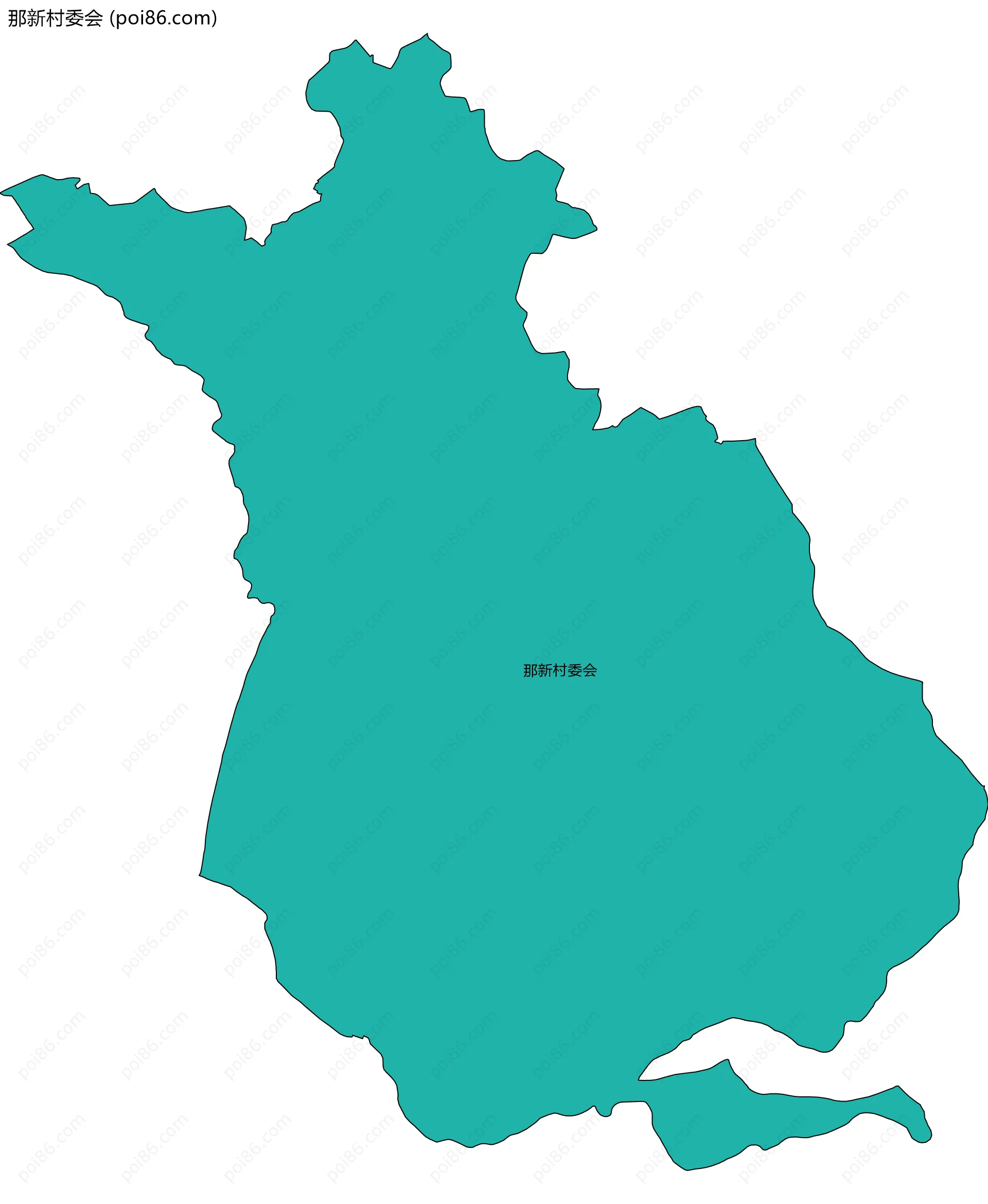 那新村委会边界地图