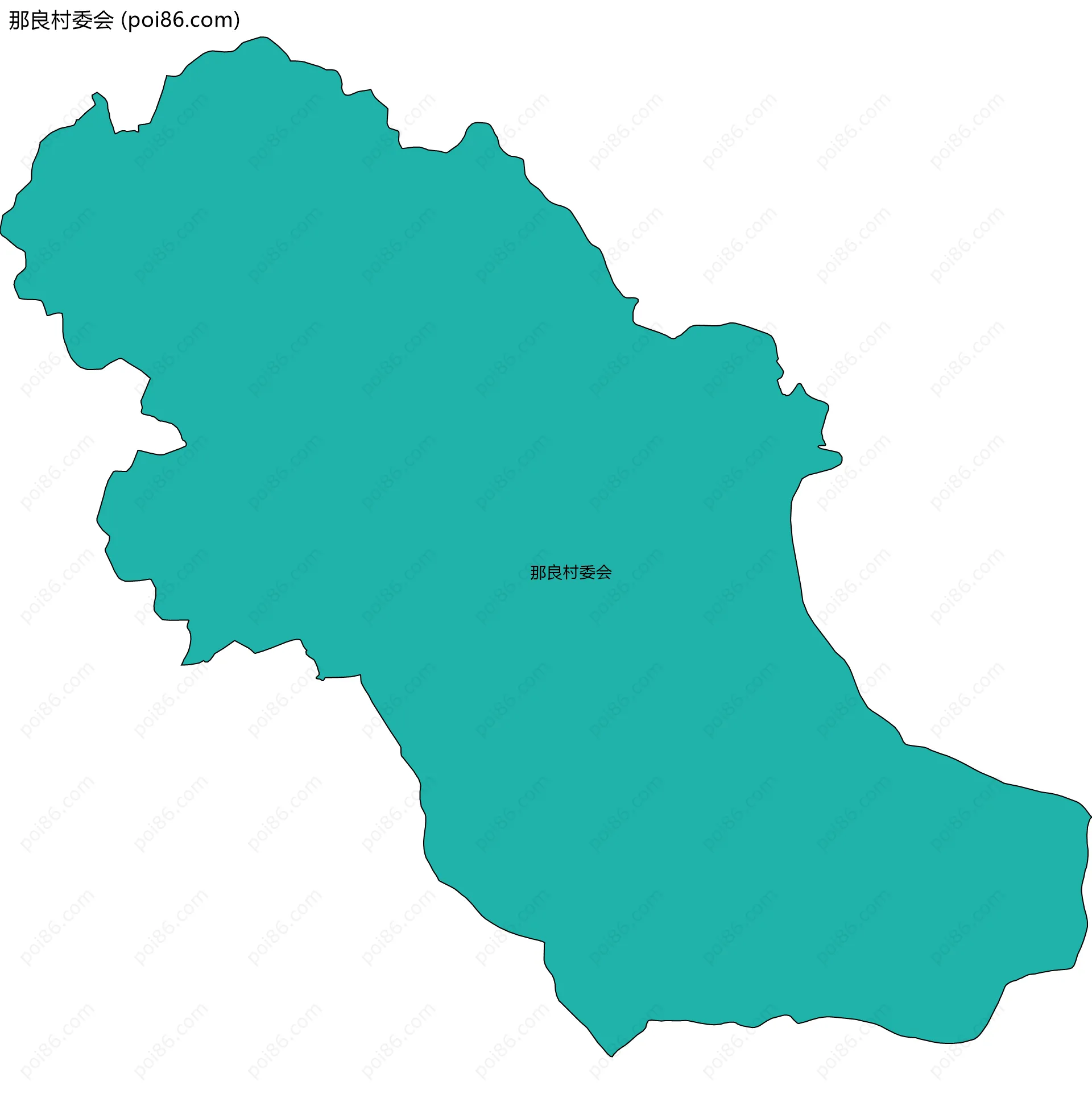 那良村委会边界地图