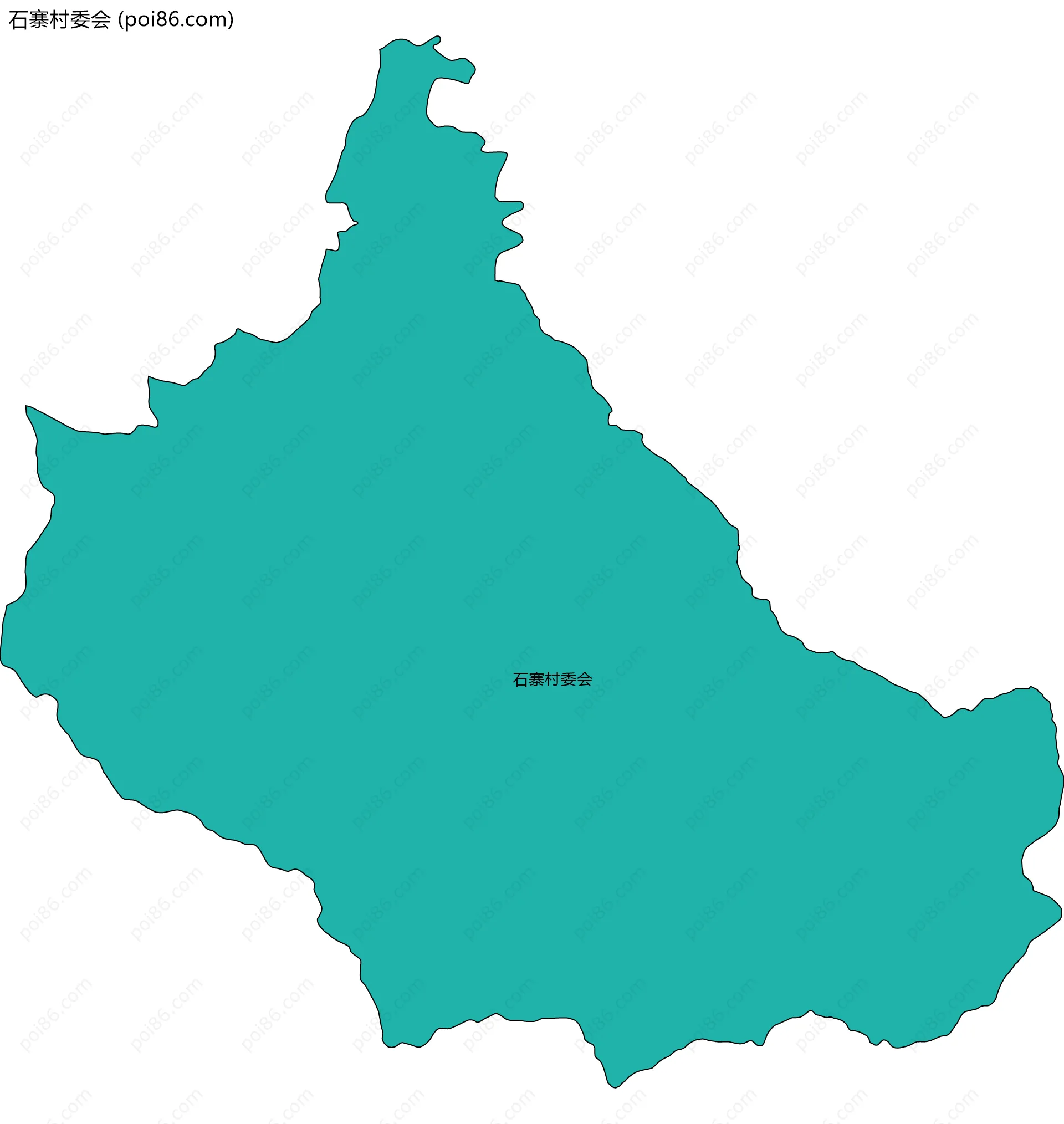 石寨村委会边界地图