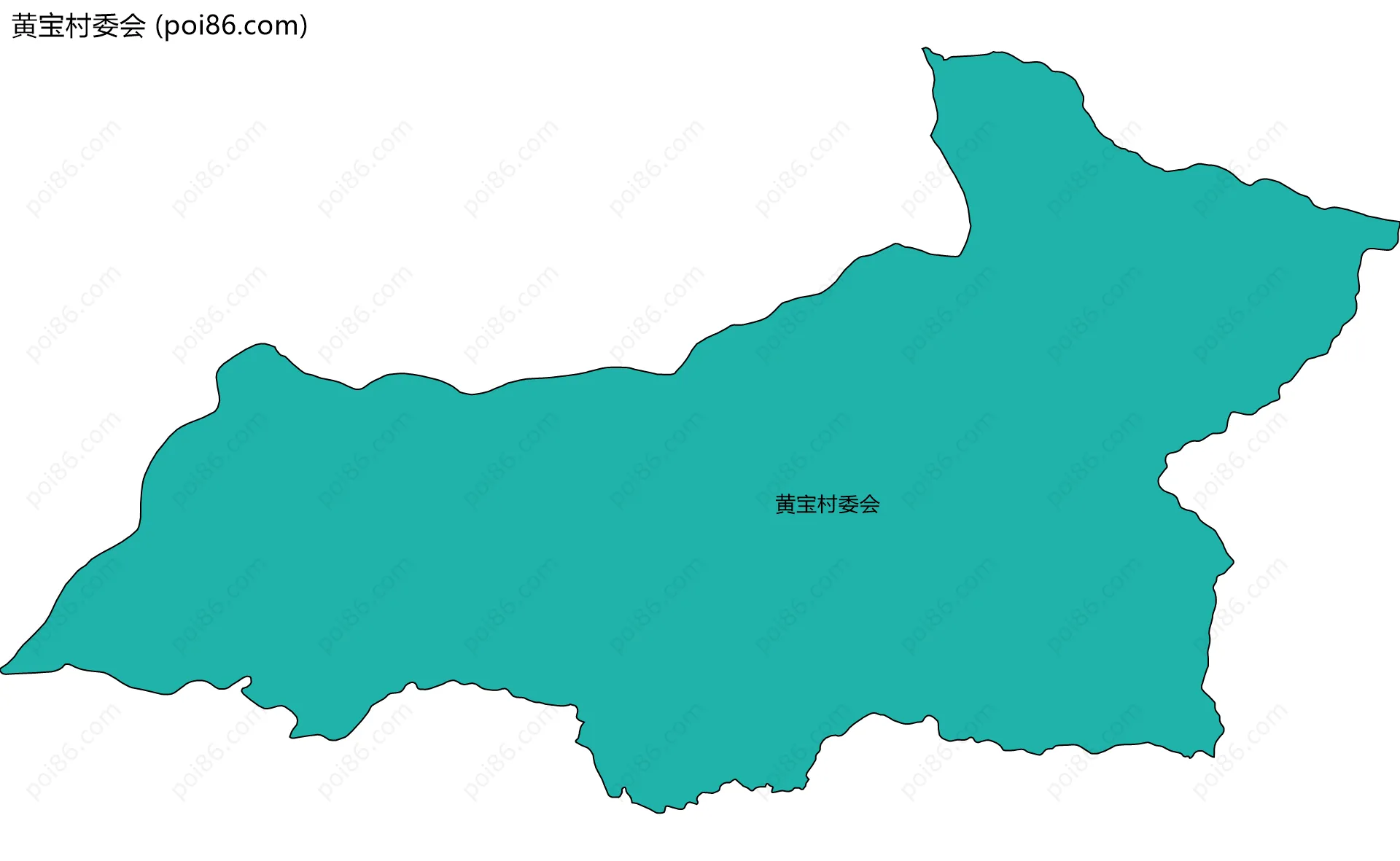 黄宝村委会边界地图