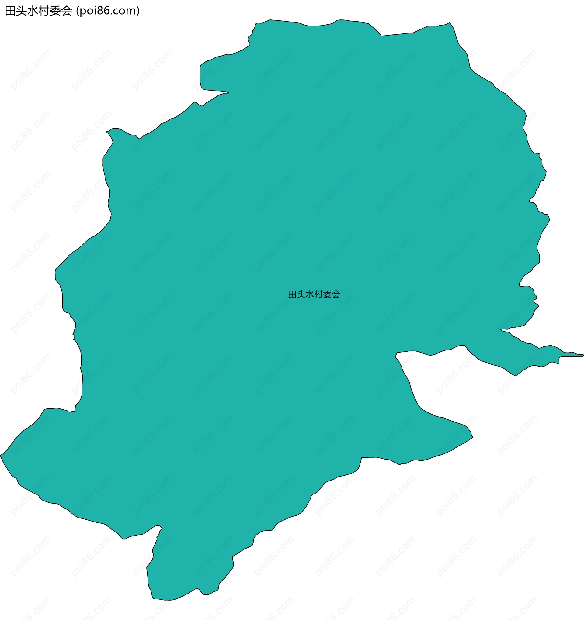 田头水村委会边界地图